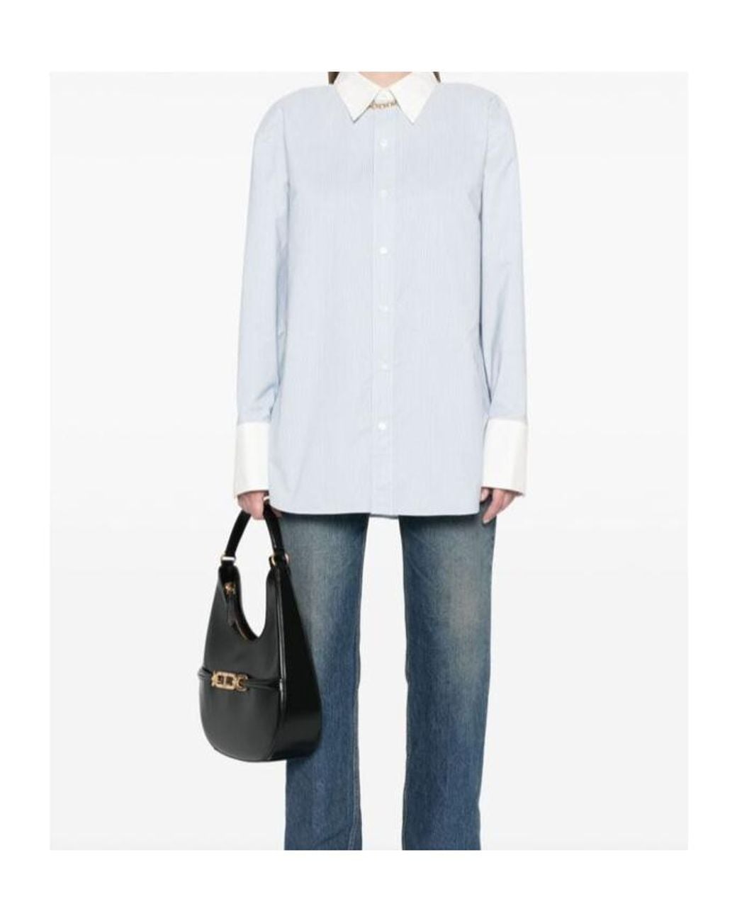 Saint Laurent Blue Winchester Boyfriend Shirt