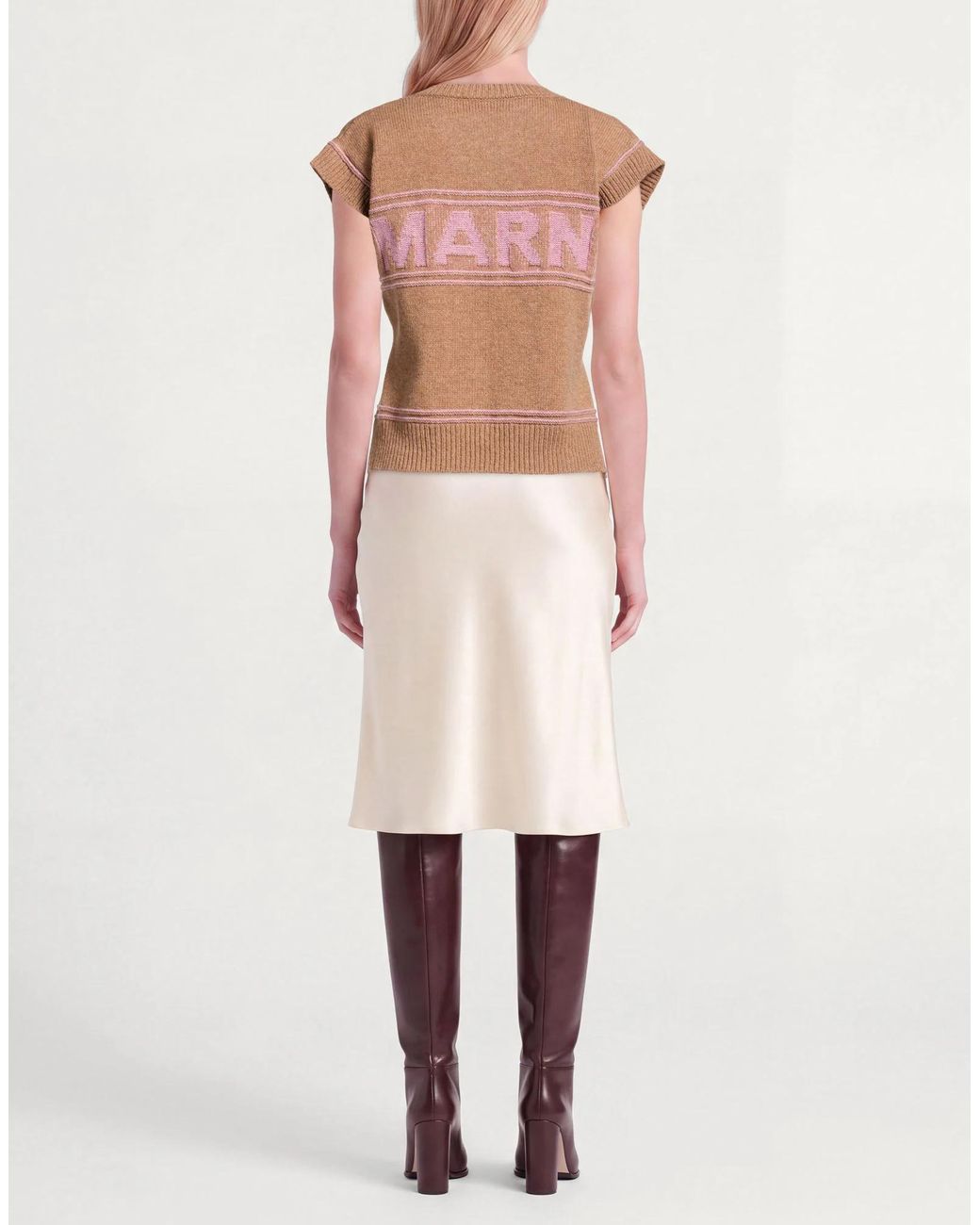Marni Brown Two-Tone Jumpers