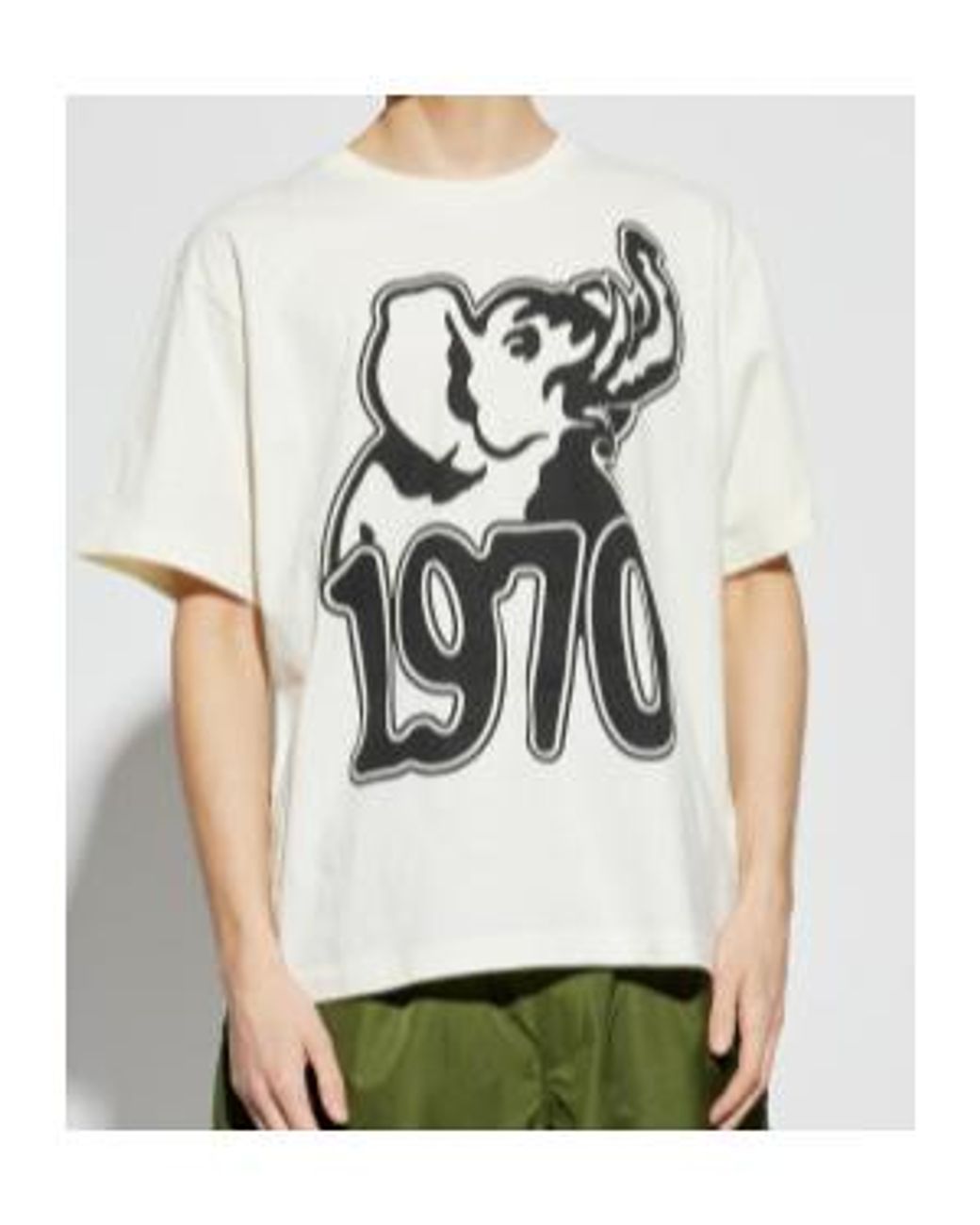 KENZO White Graphic Printed Boxy T-Shirt for men