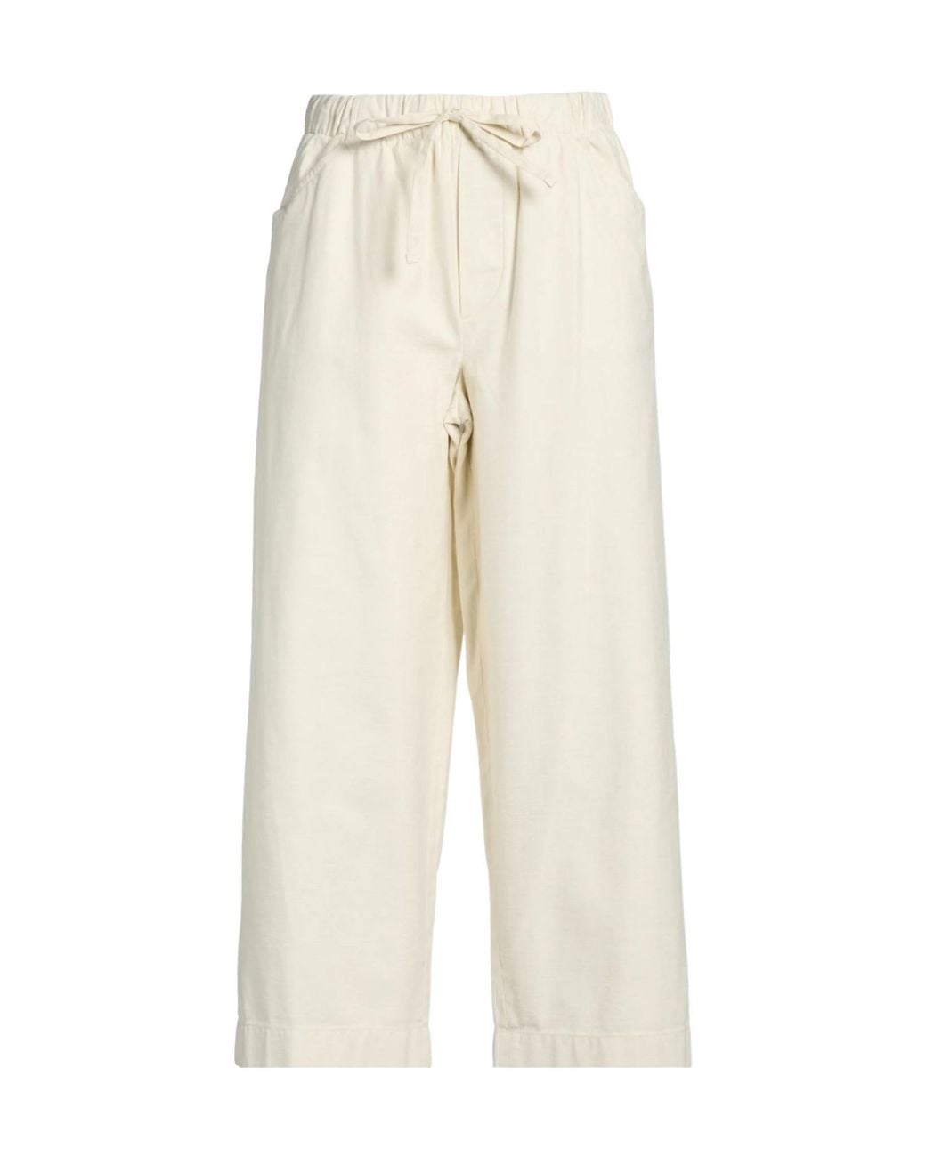 Rag & Bone White Plain Colour Wide-Leg Trousers