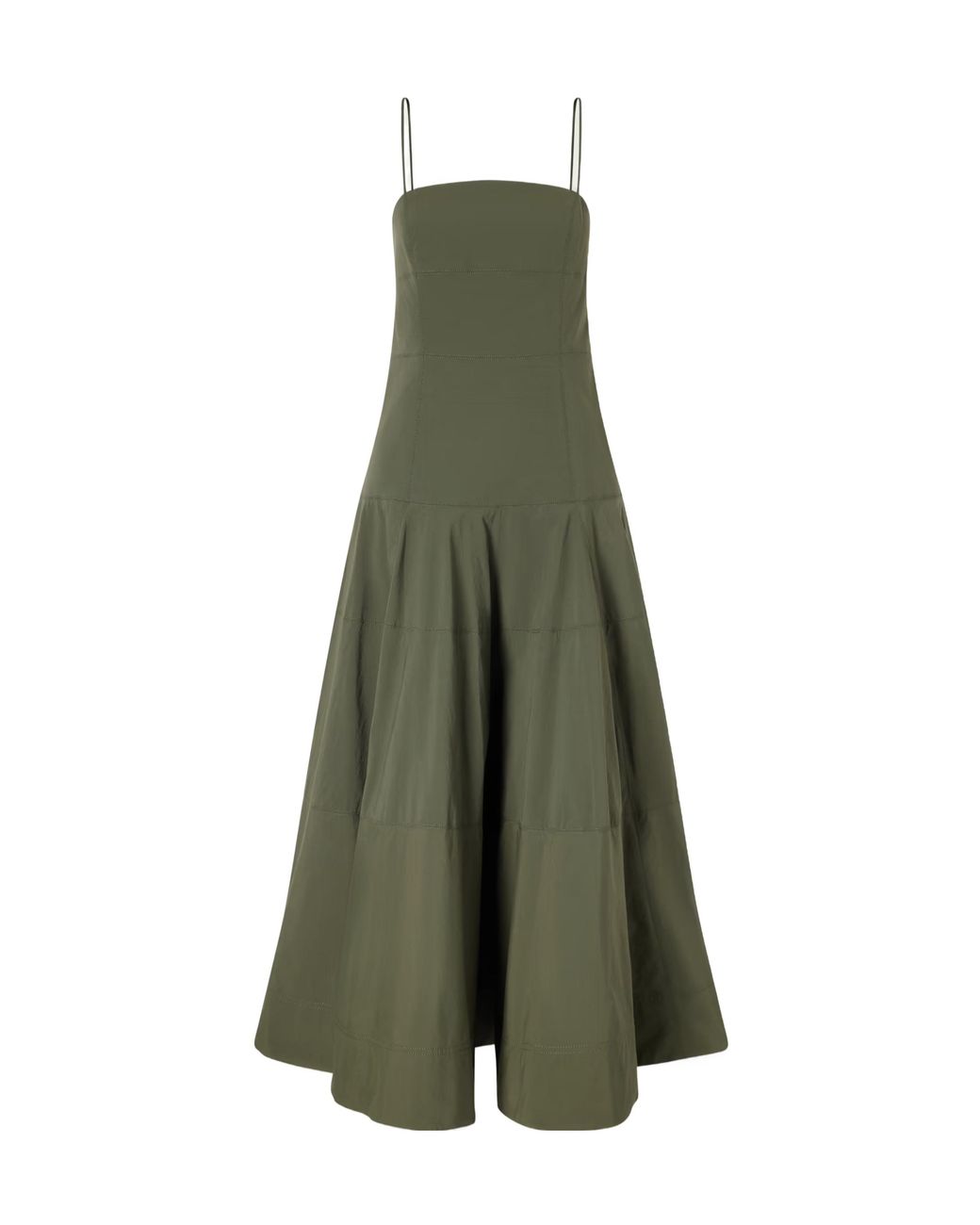 Veronica Beard Green Ilona Midi Dress
