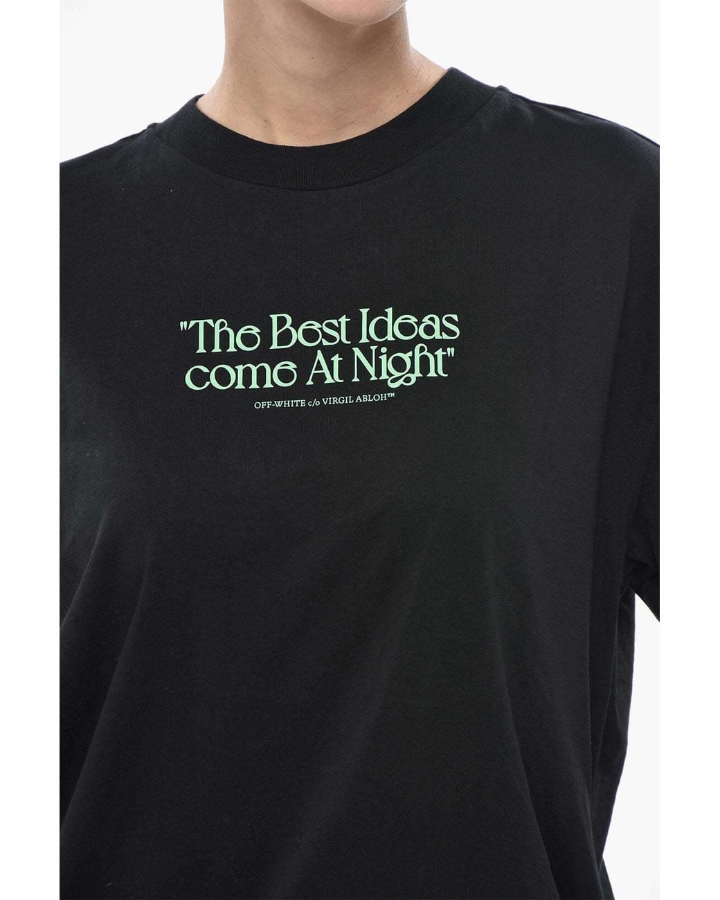 Off-White c/o Virgil Abloh Black Slogan-Print Short-Sleeve T-Shirt