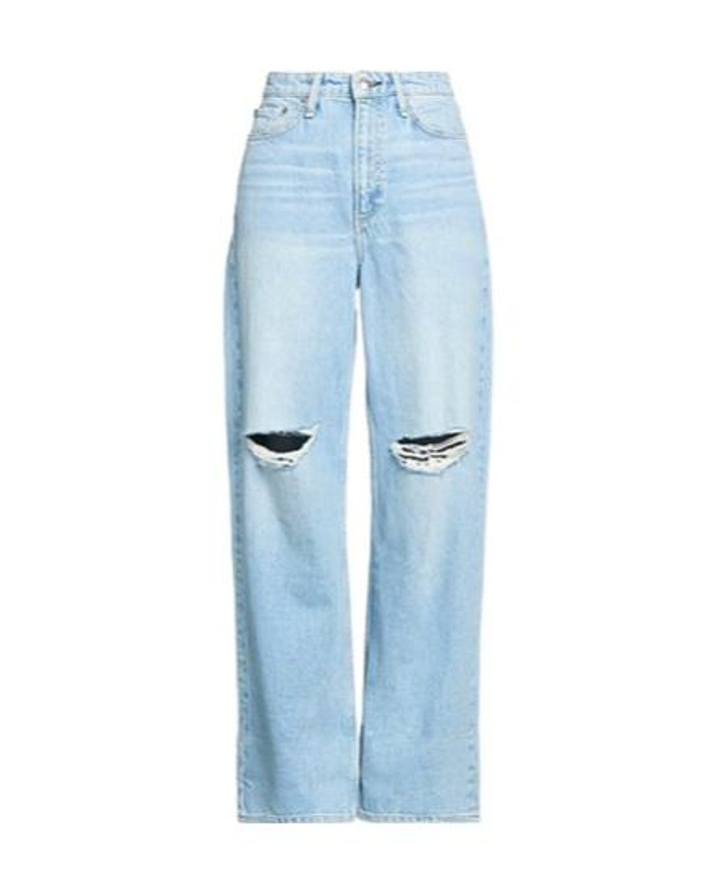 Rag & Bone Blue Denim Wide-Leg Pants