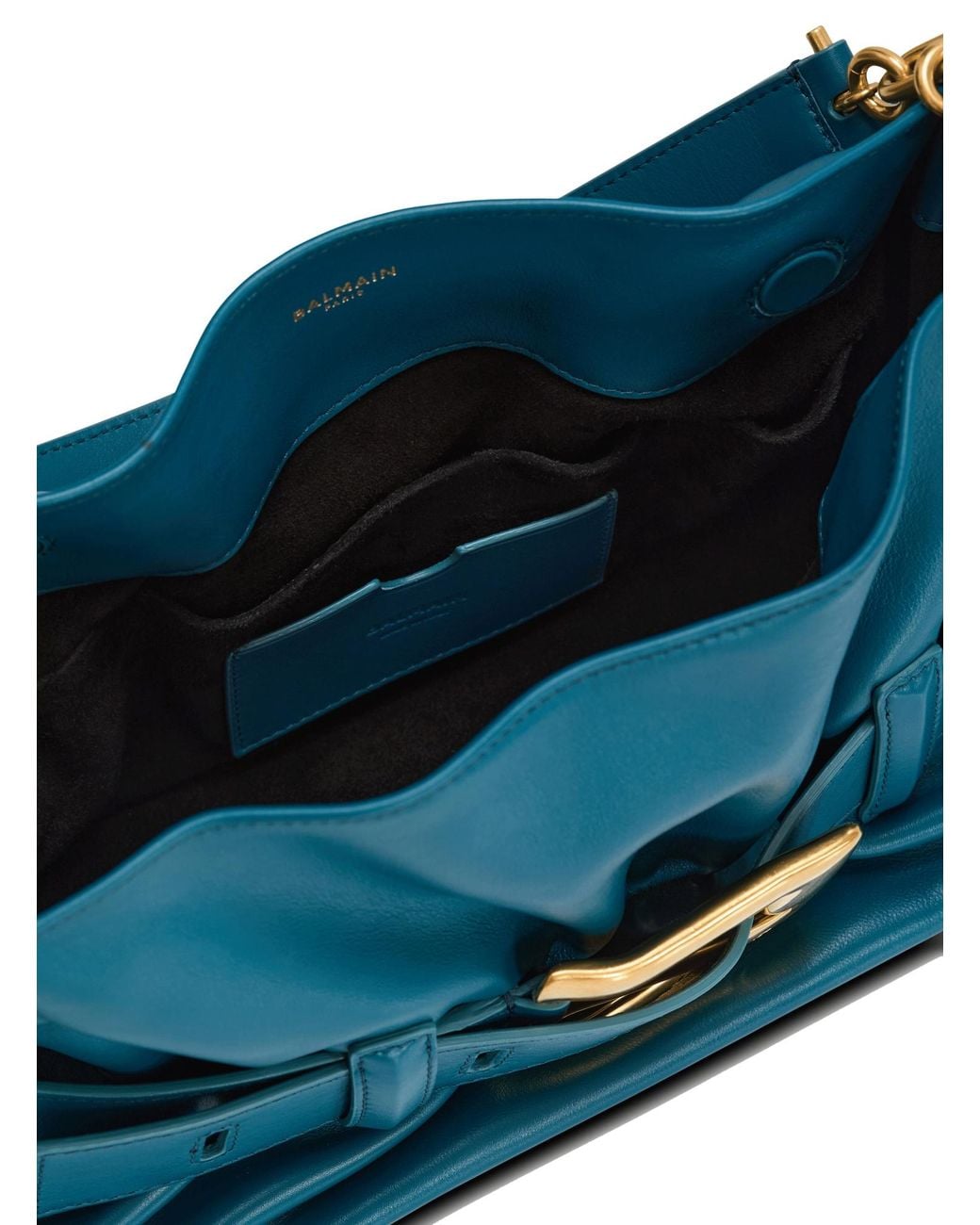 Balmain Blue Medium Anthem Bag