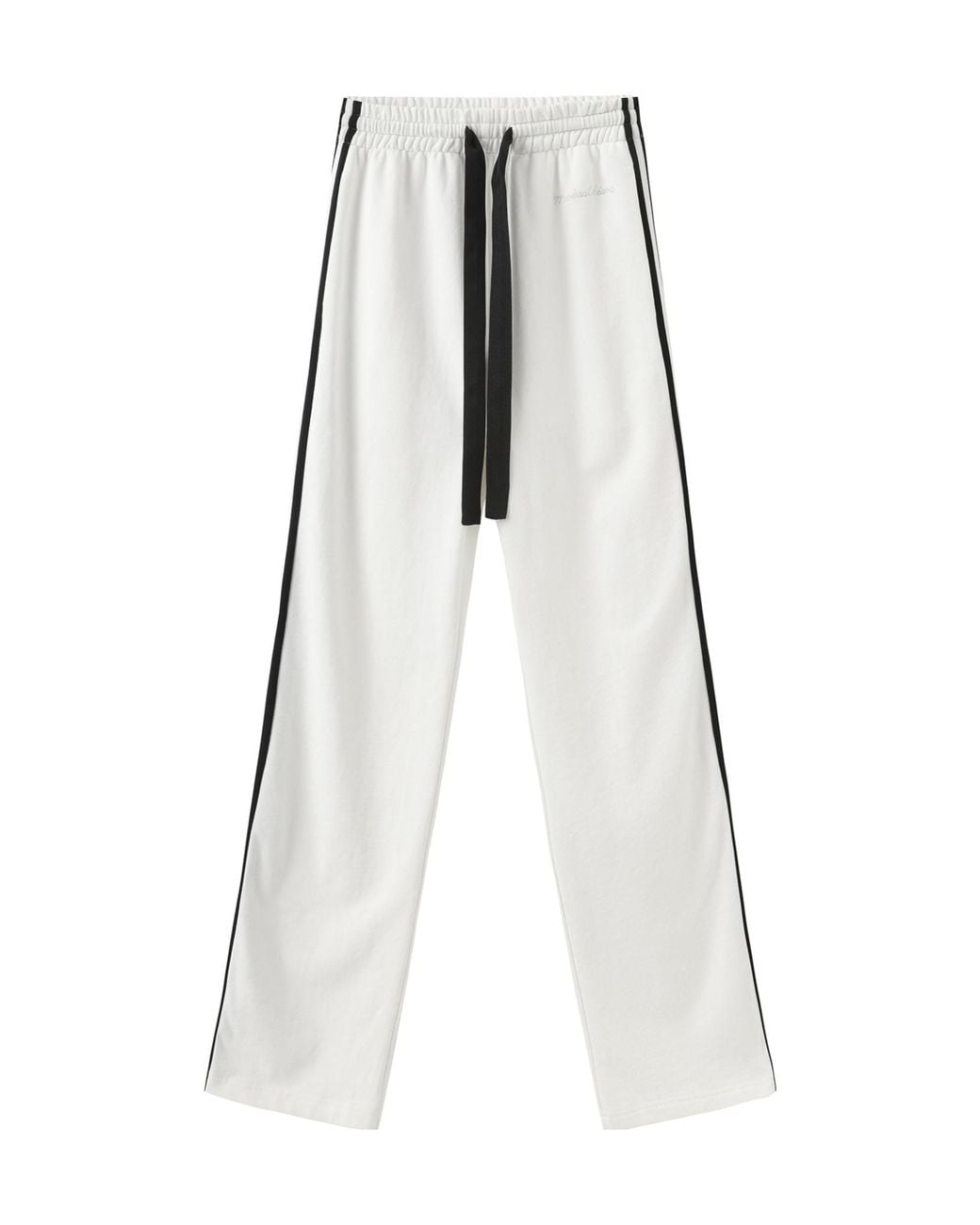 Marissa Chiara White Webbing Sweatpants