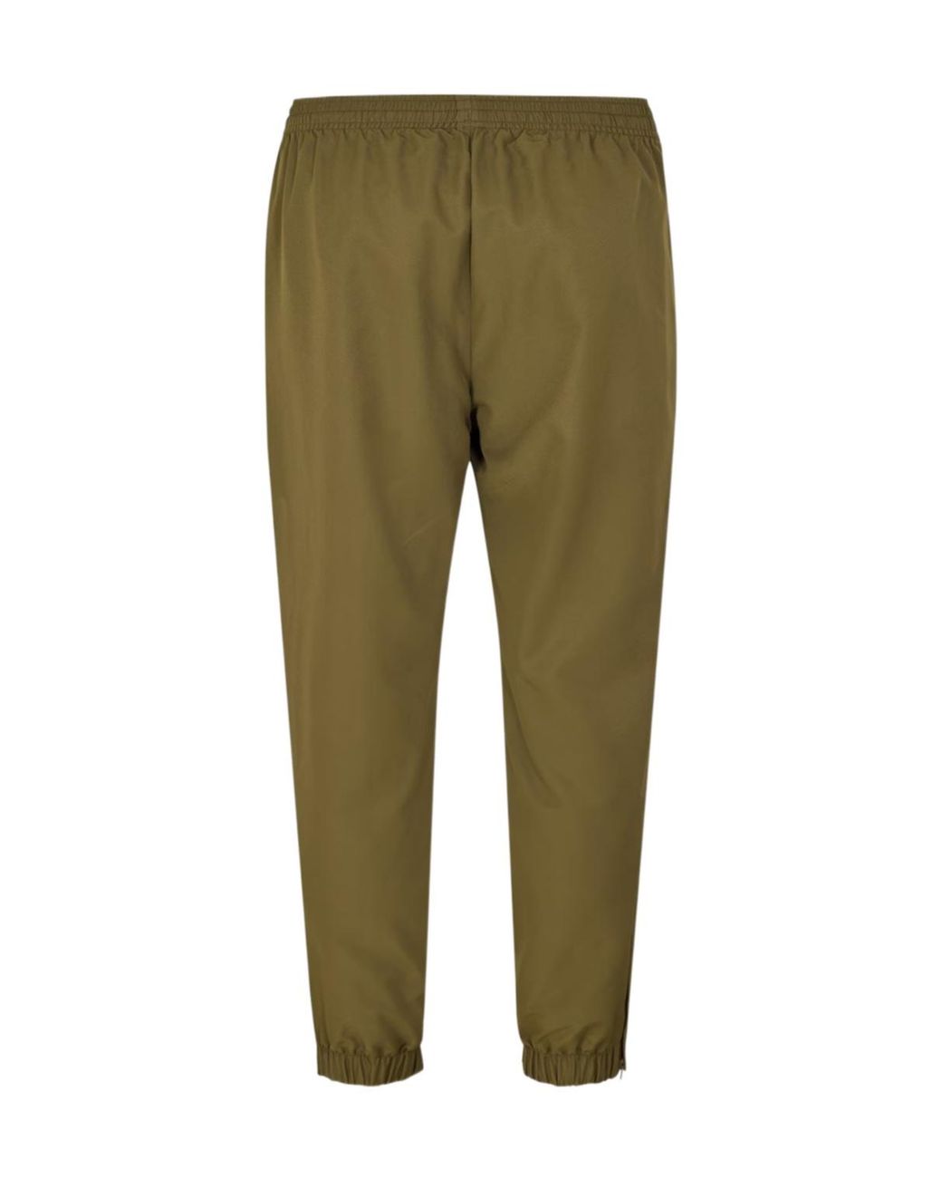Lacoste Green Taffeta Closed Hem Tracksuit Bottoms for men