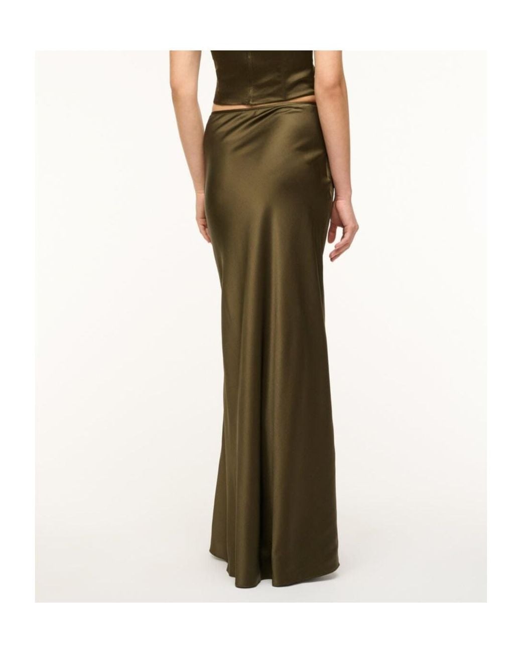 Staud Green Odin Maxi Skirt