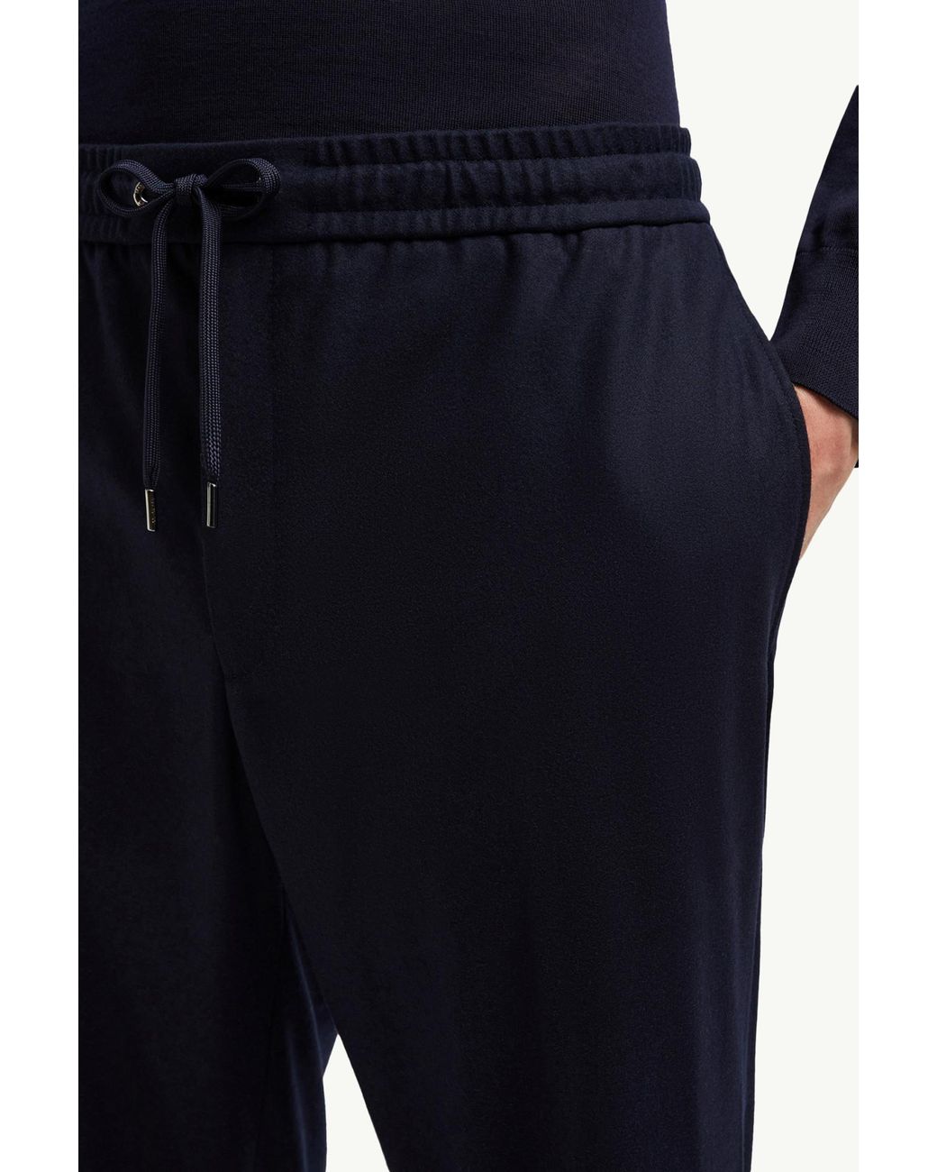 Moncler Blue Logo Patch Jogging Pants for men