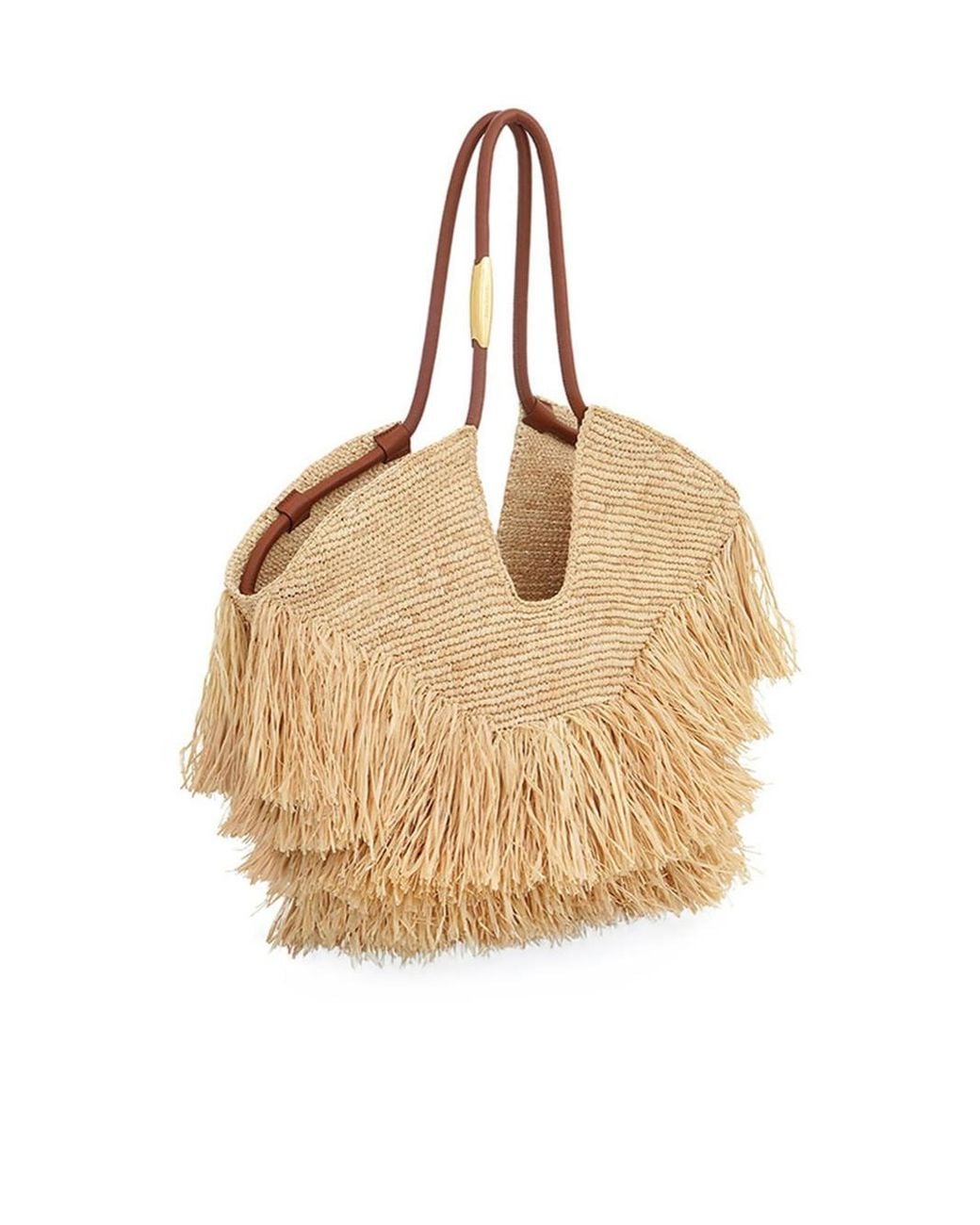 Zimmermann Natural Goldentime Medium Fringed Tote Bag