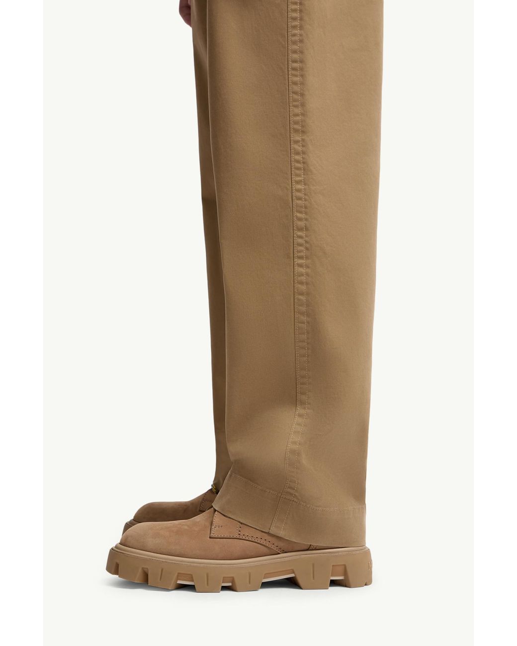 Moncler Natural Straight-Leg Trousers for men