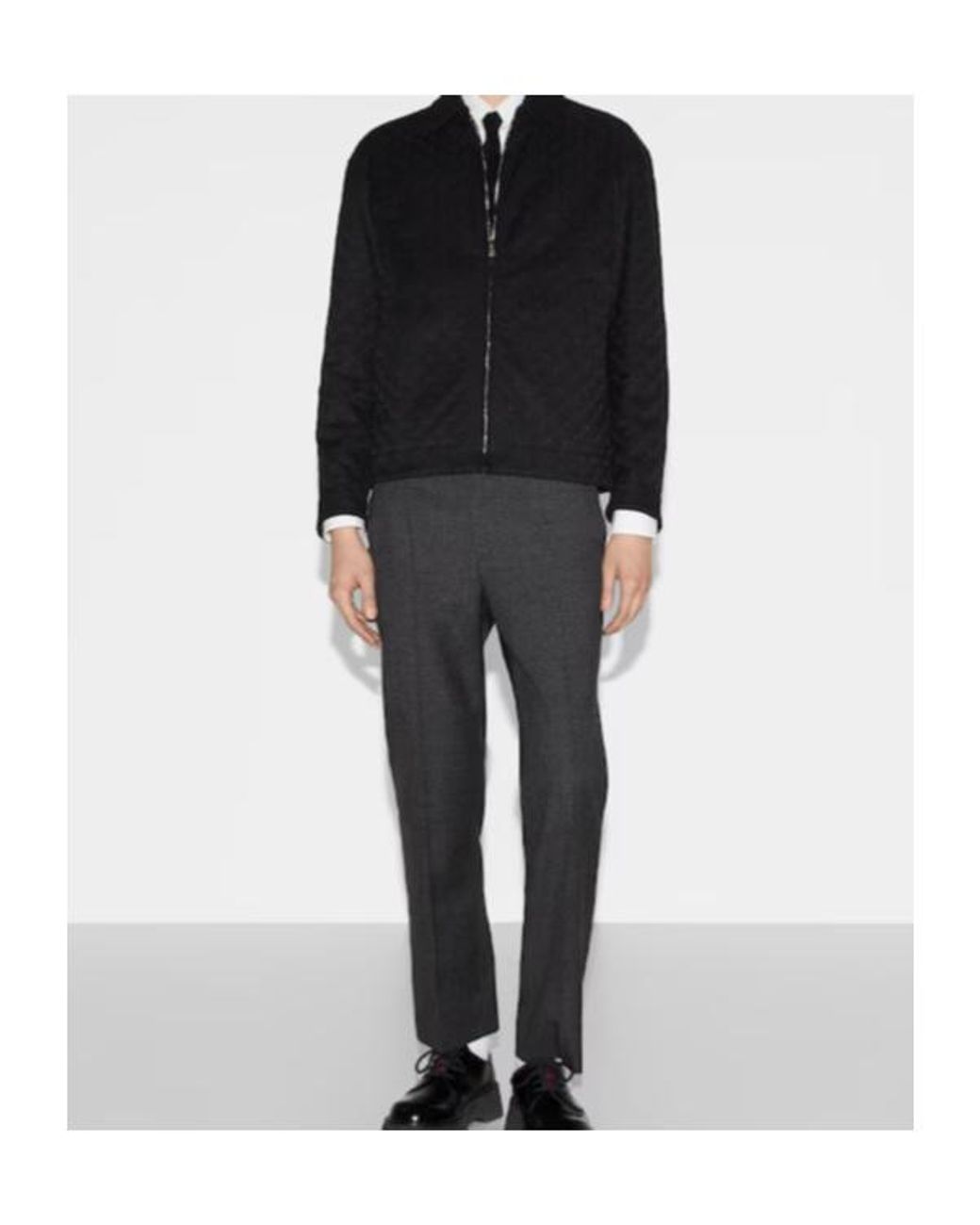 Gucci Black Gg Double-Sided Design Casual Jacket for men
