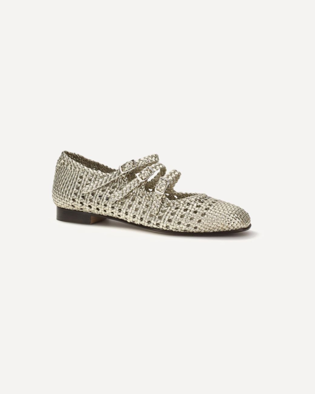 CAREL PARIS White Carel Ariana Interwovened Ballerinas