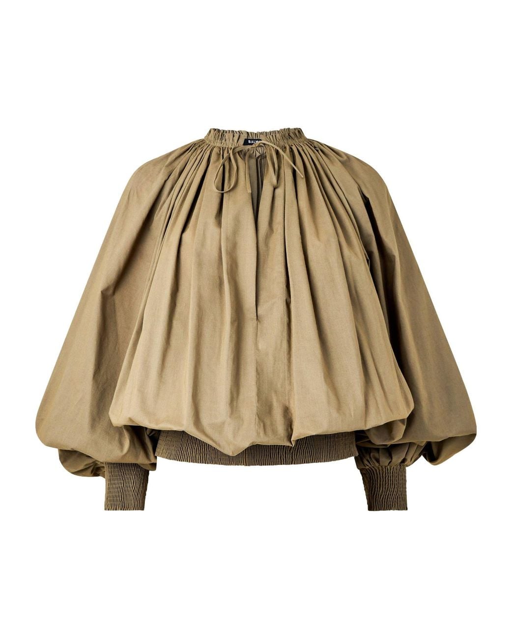 Balmain Natural Minimalist Long-Sleeve Shirt