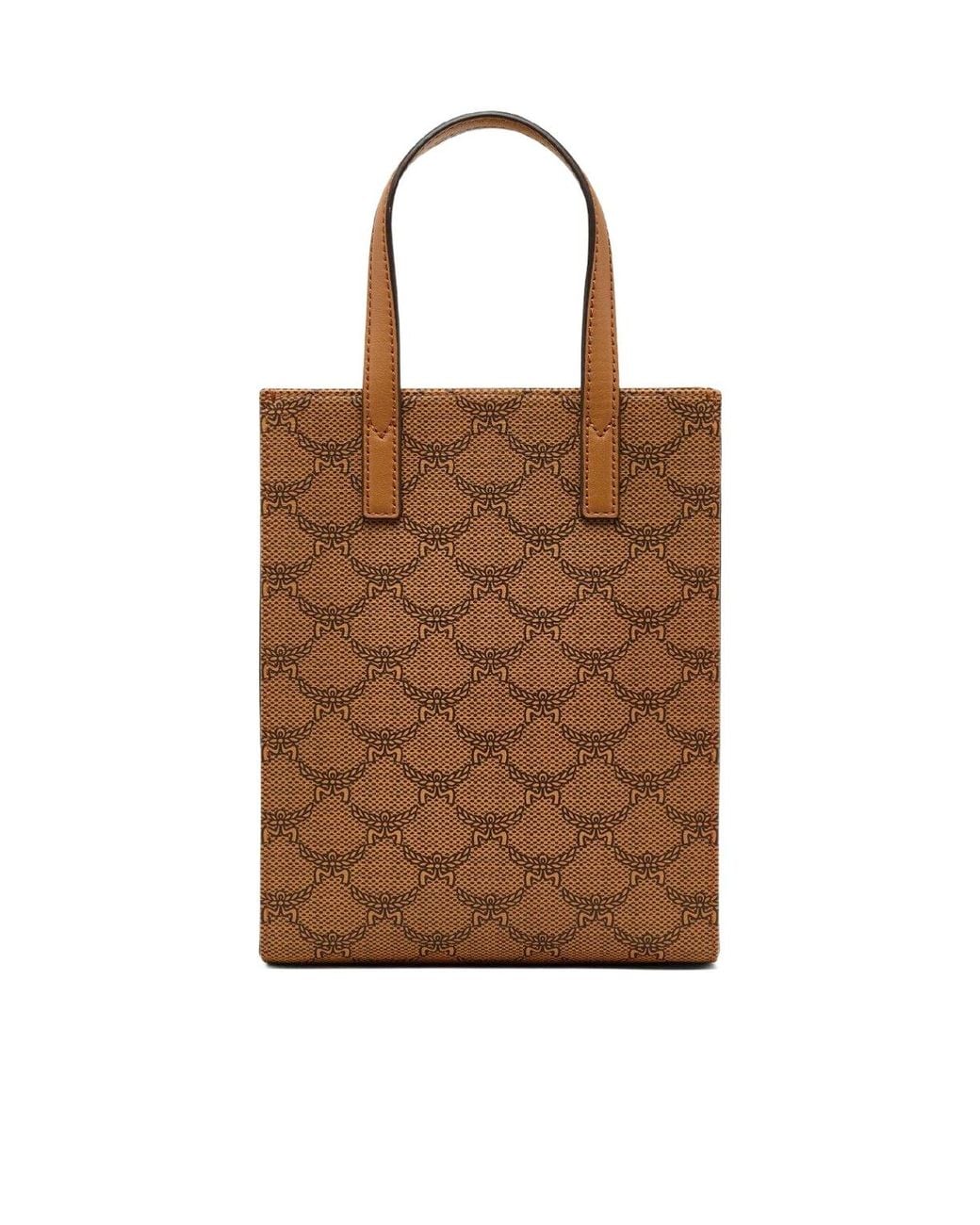 MCM Brown Aren Printed Shoulder Bag