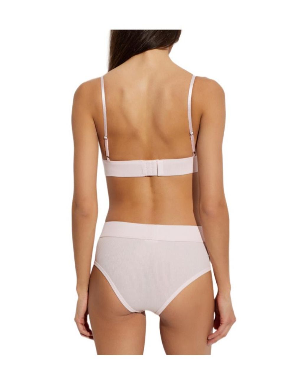 Palm Angels Natural Cotton Bra