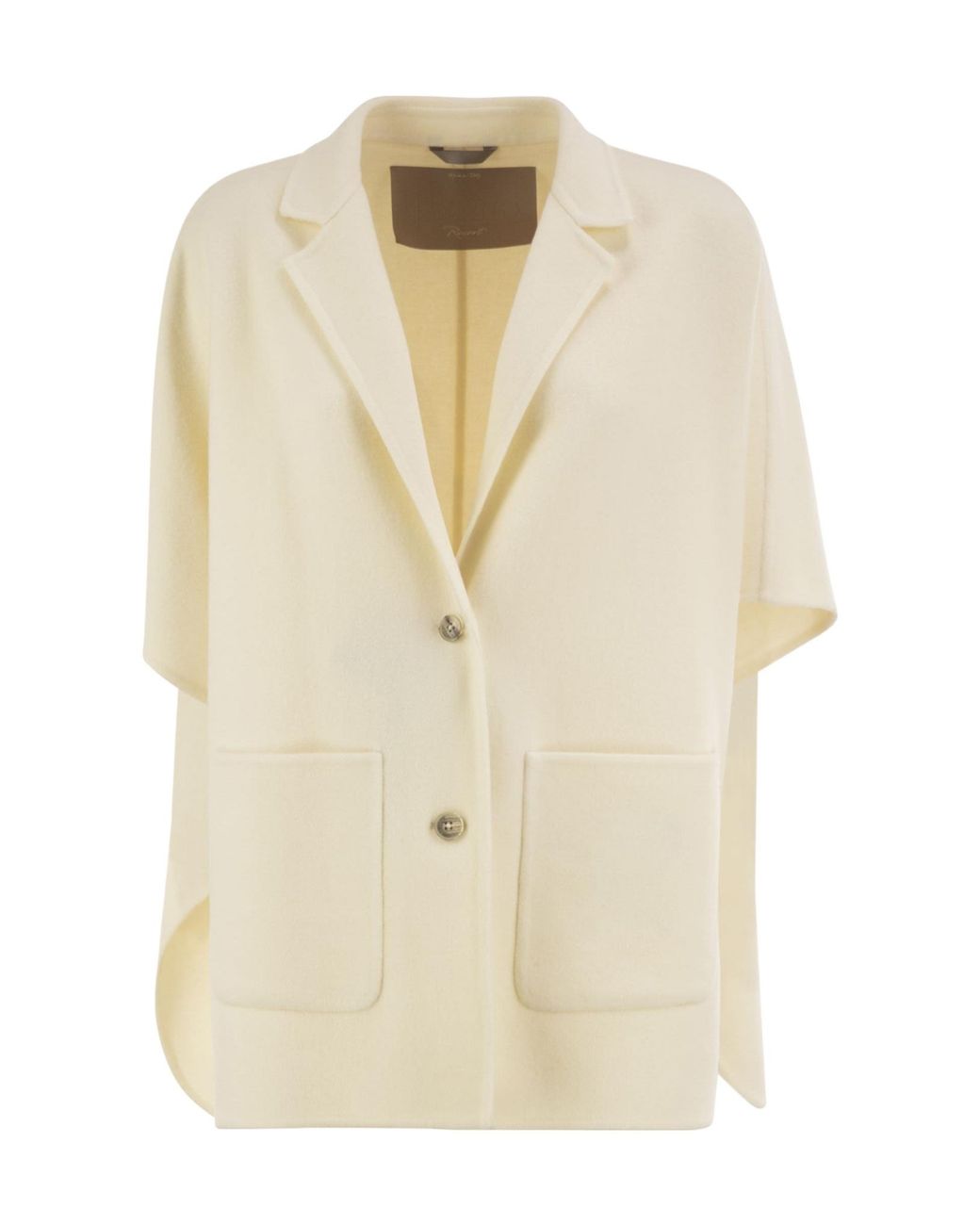 Herno Natural Double-Faced Wool-Blend Cape