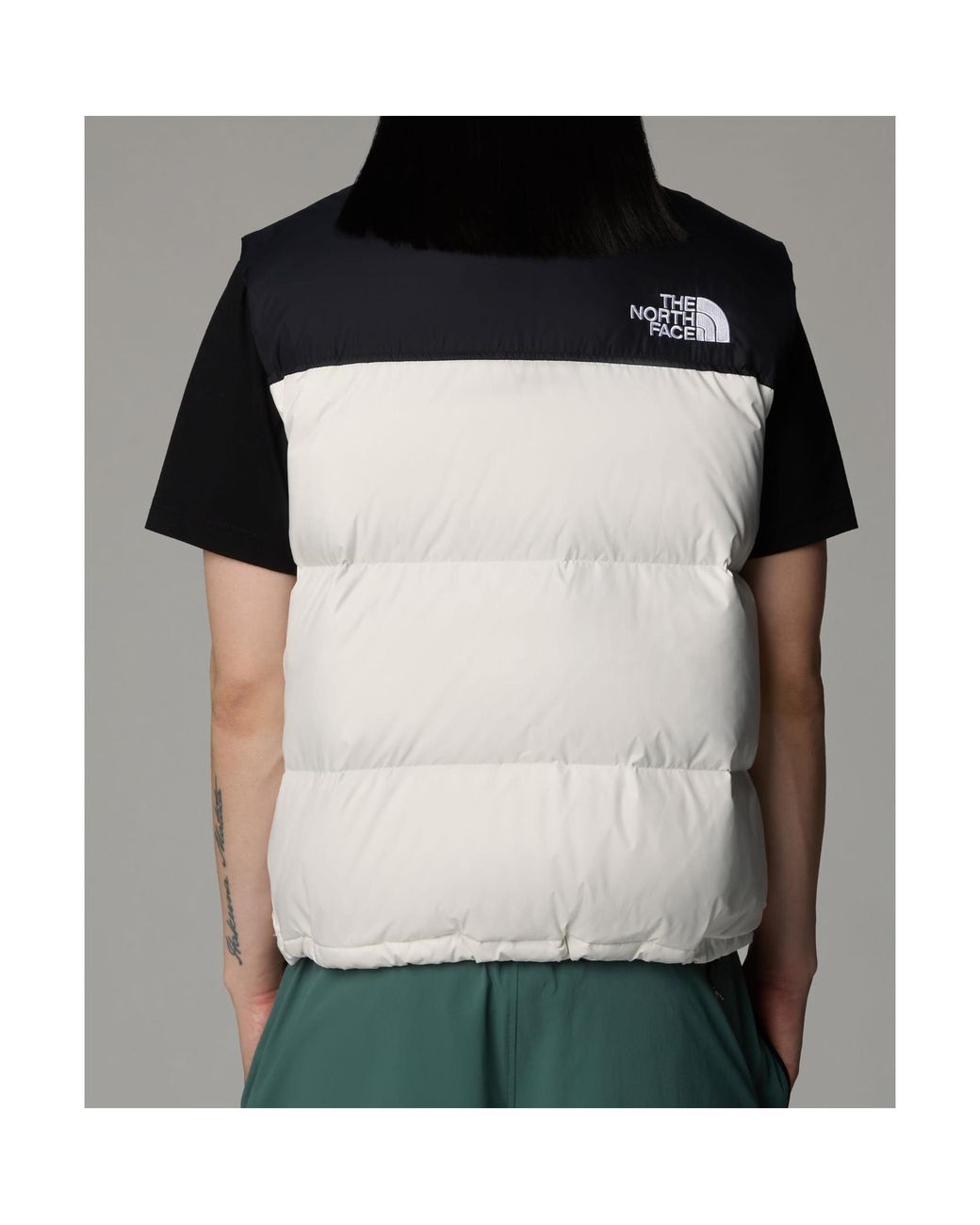 The North Face Black 1996 Retro Nuptse Puffer Gilet for men