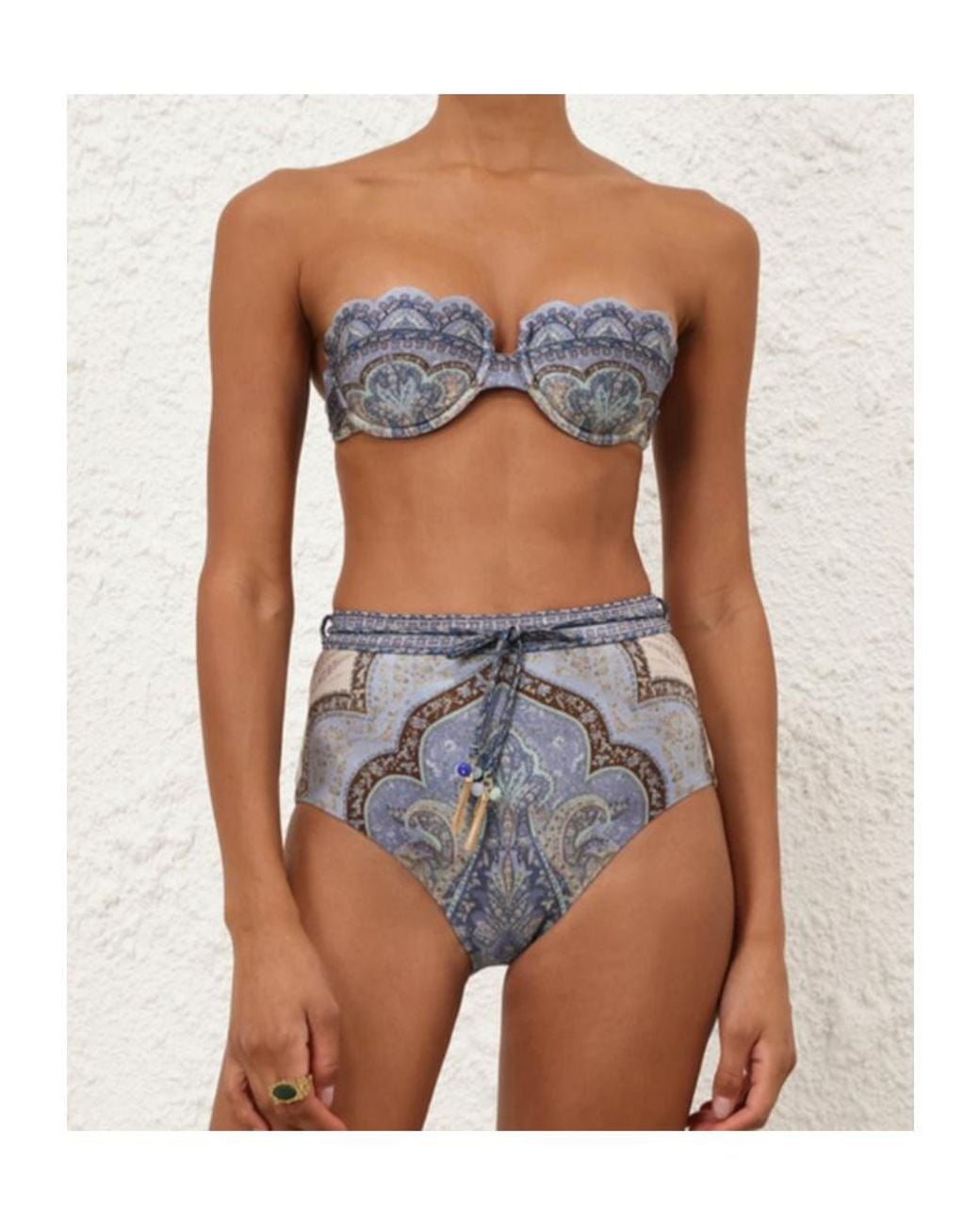 Zimmermann Gray Wanderlust Scallop Balconette
