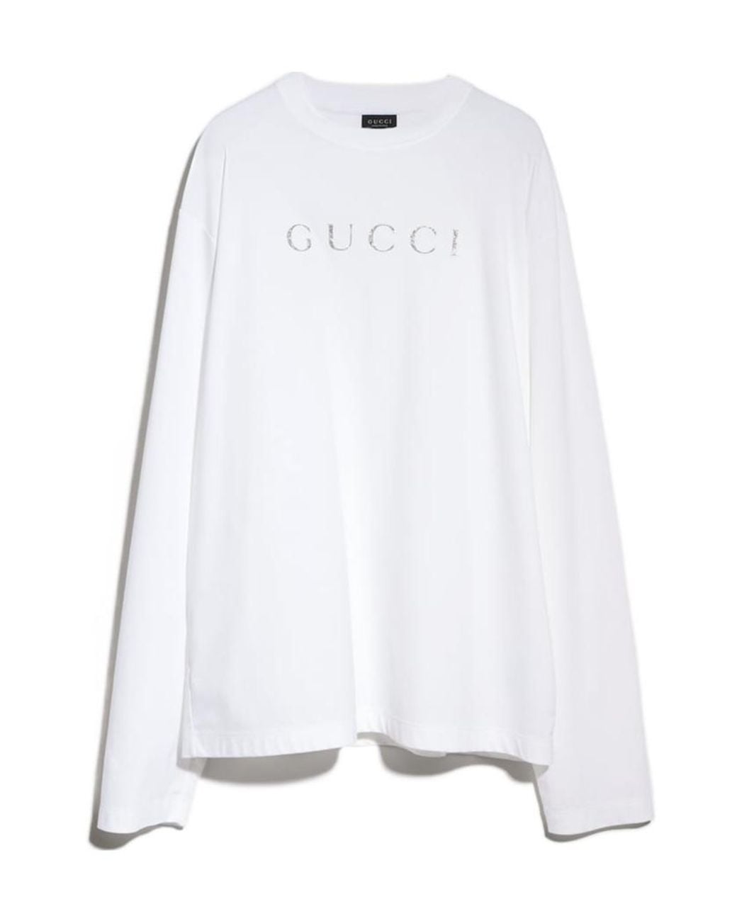 Gucci White Printed Jersey T-Shirt