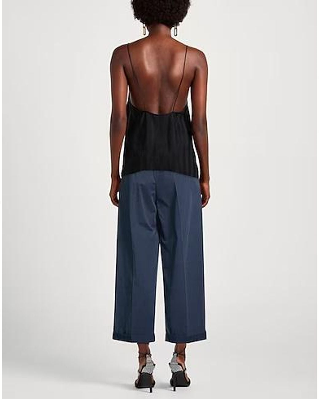 MAX&Co. Blue Loose Straight-Leg Pants