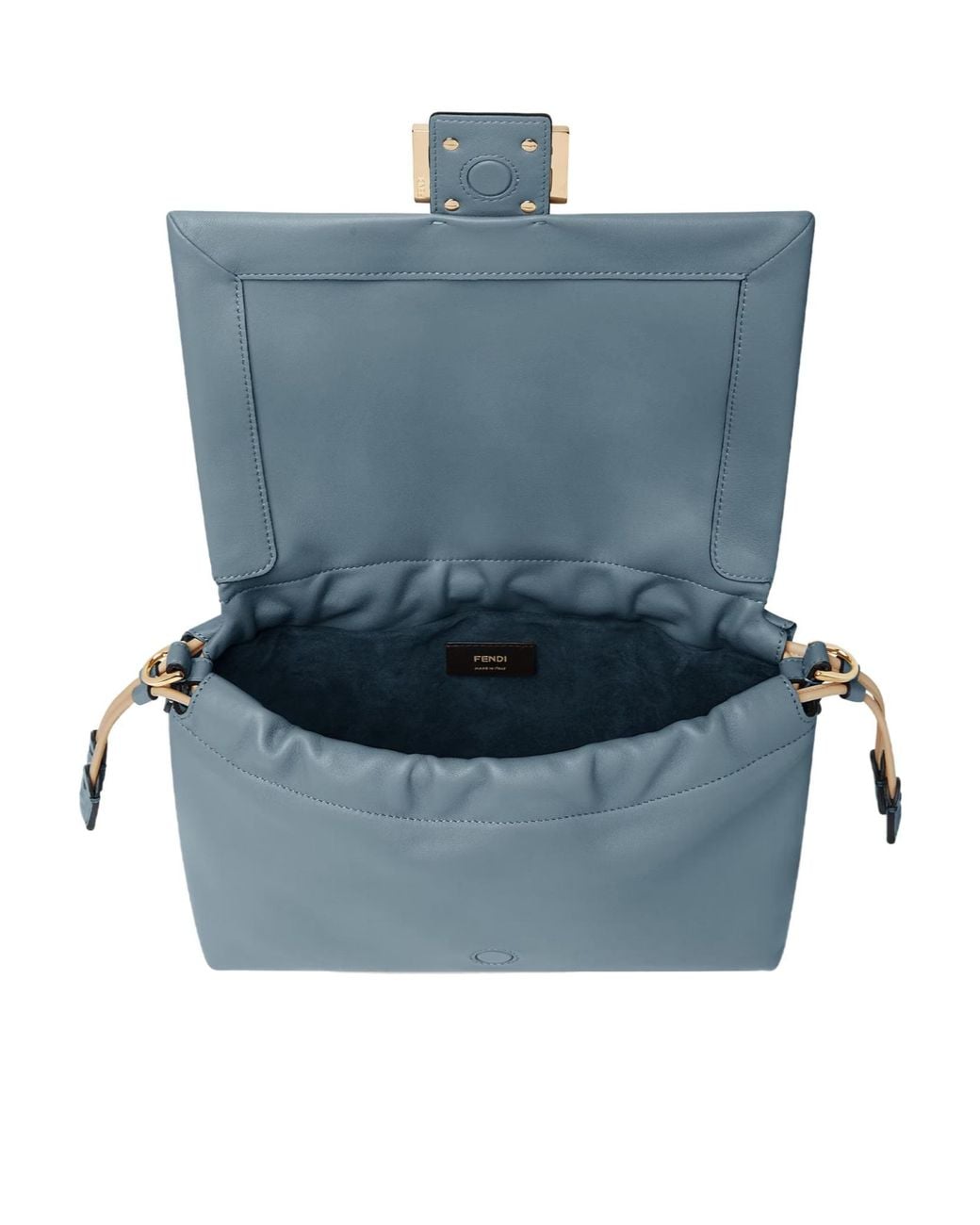 Fendi Blue Mamma Baguette Medium Shoulder Bag