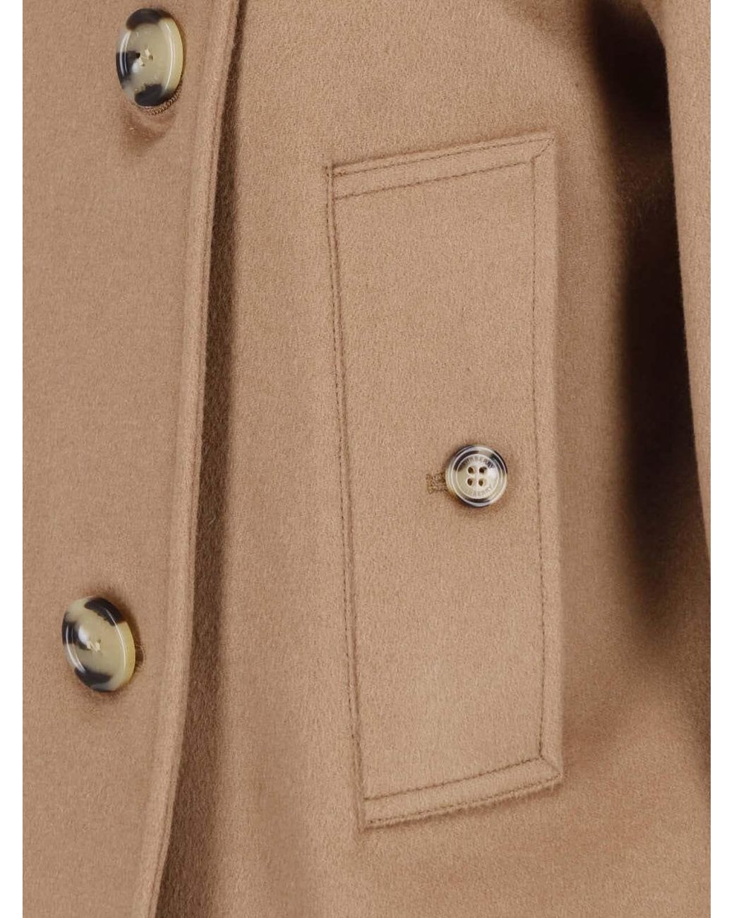 Burberry Brown Mayfair Cropped Cashmere Trench Jacket