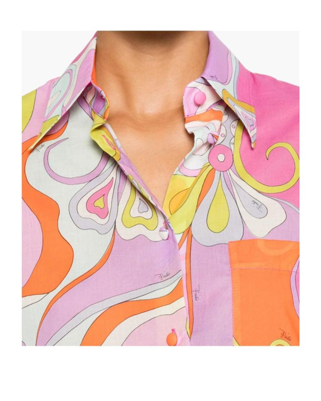 Emilio Pucci Pink Pucci All-Over Printed Button-Up Shirt
