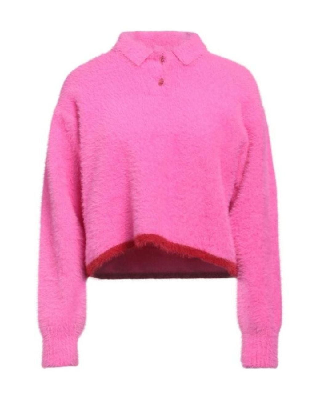Jacquemus Pink Two-Color Knitted Sweater