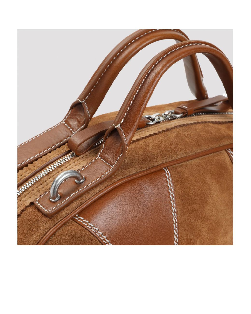 Dries Van Noten Brown Zippered Shoulder Bag for men