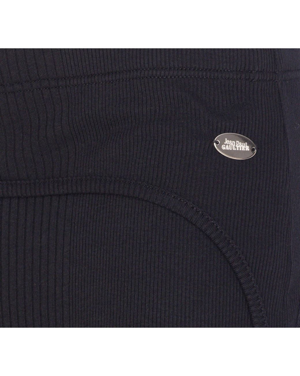 Jean Paul Gaultier Blue Ribbed-Garter Shorts