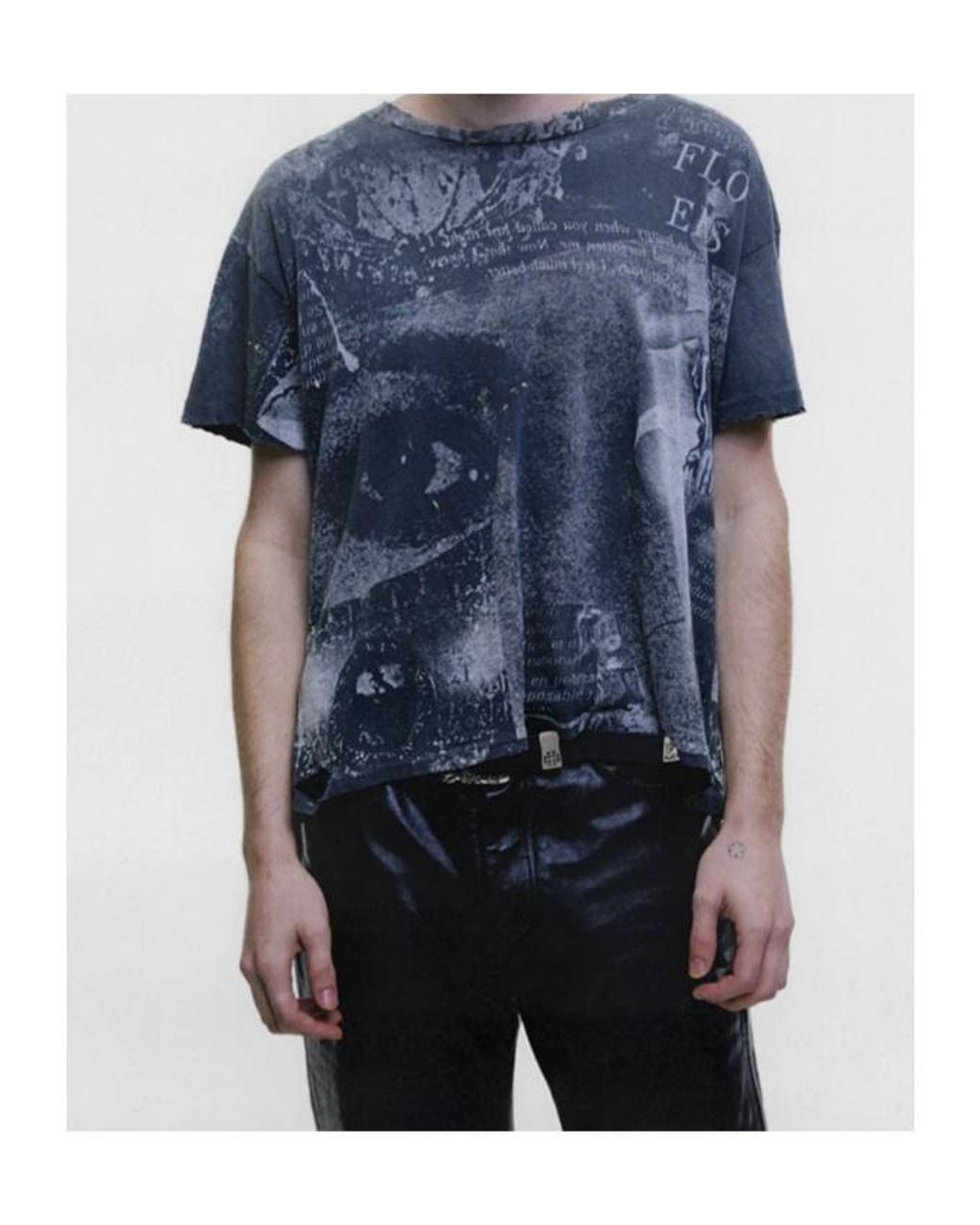 Enfants Riches Deprimes Gray Enfants Riches Déprimés Film On Paper Crewneck T-Shirt for men