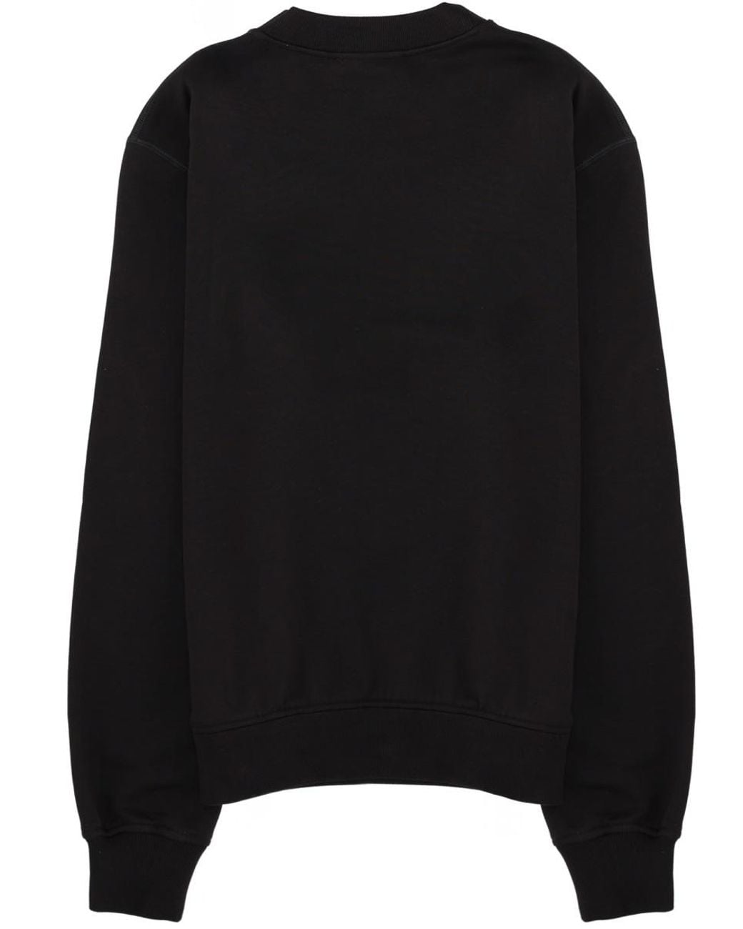 Dolce & Gabbana Black Logo Patch Sweatshirt for men