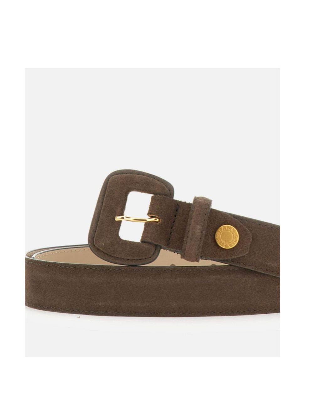 Gianni Chiarini White Suede Buckle Belt