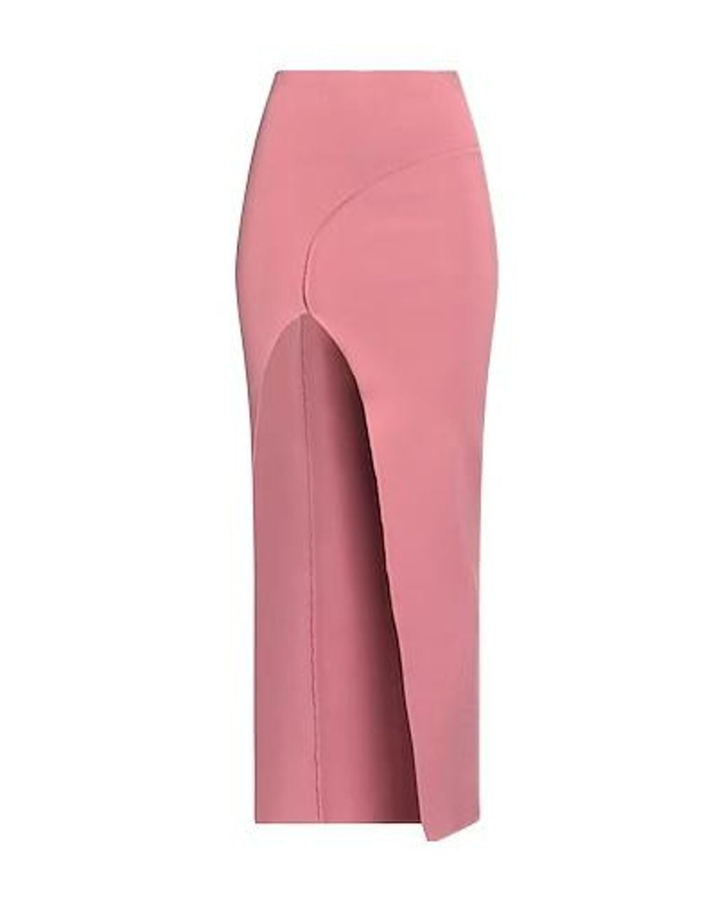 Rick Owens Pink Slim-Fit Solid Skirt