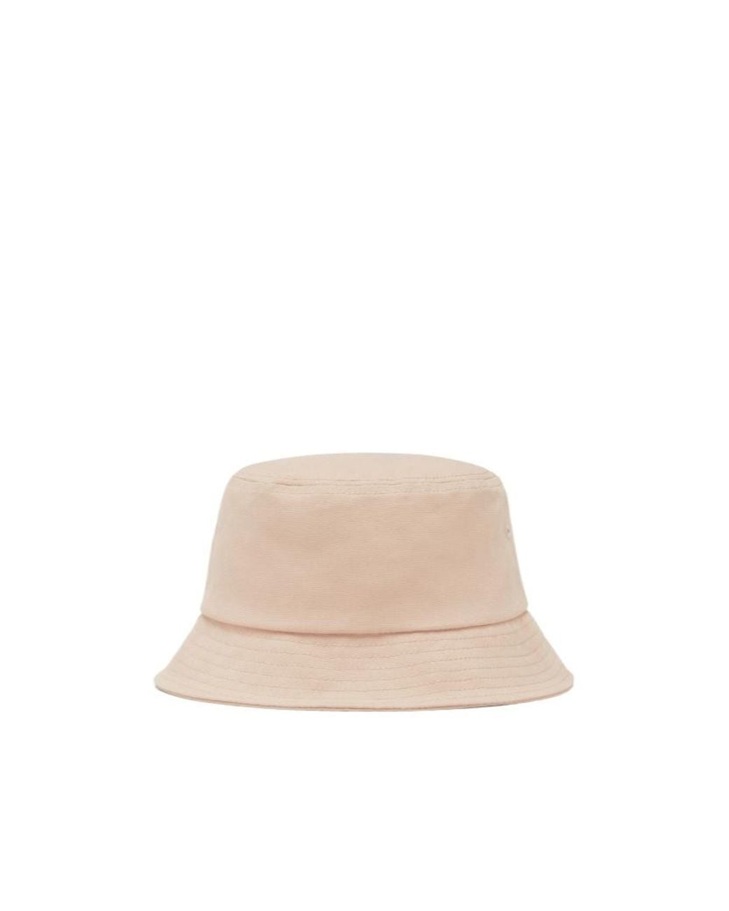 MM6 by Maison Margiela Natural Logo Embroidered Bucket Hat for men