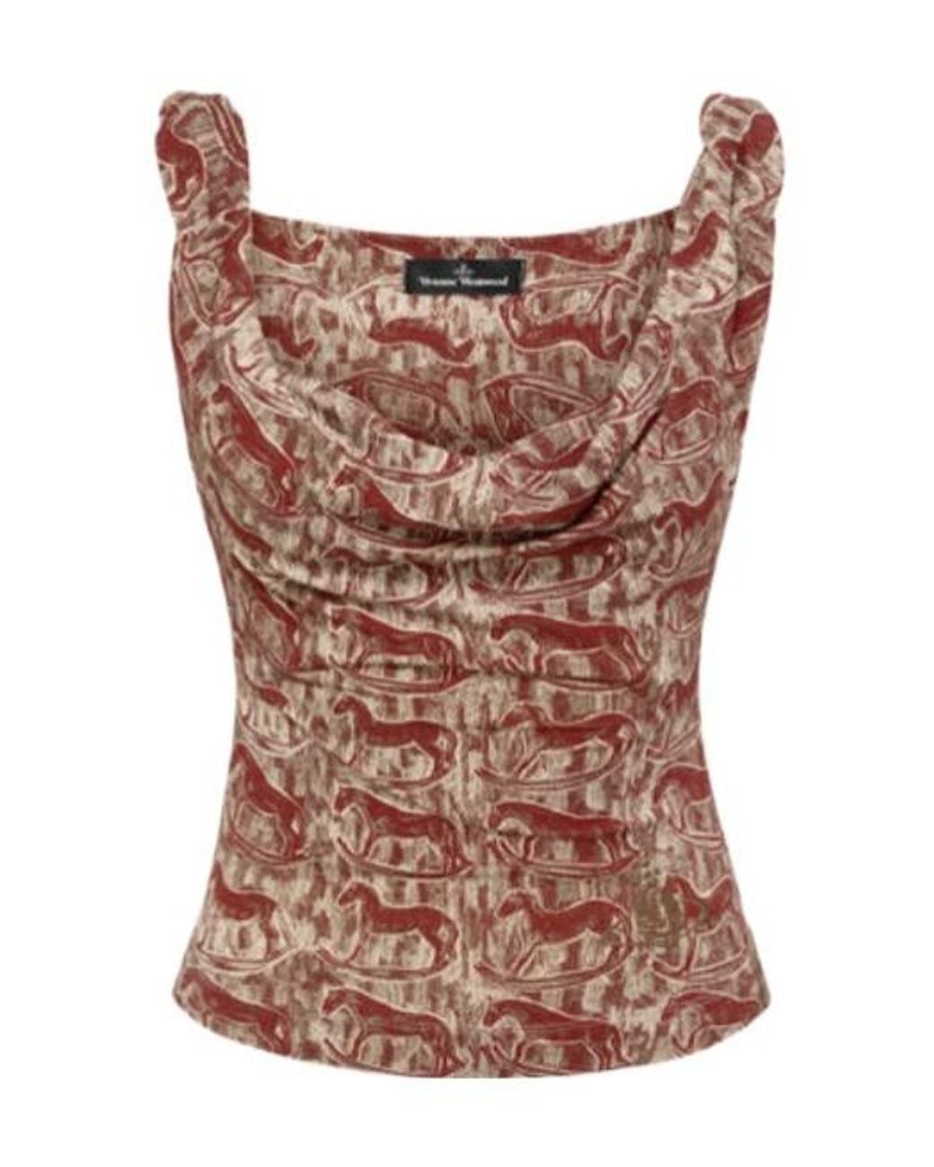 Vivienne Westwood Anna Top in Brown | Lyst UK