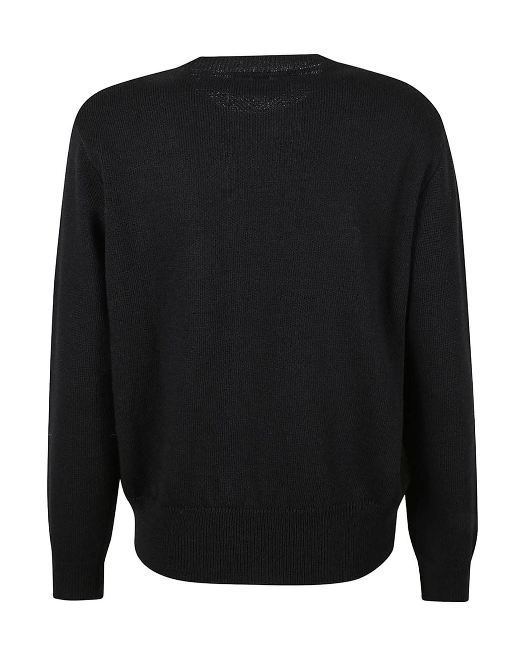 ERMANNO FIRENZE Black Sequin Embroidered Sweater