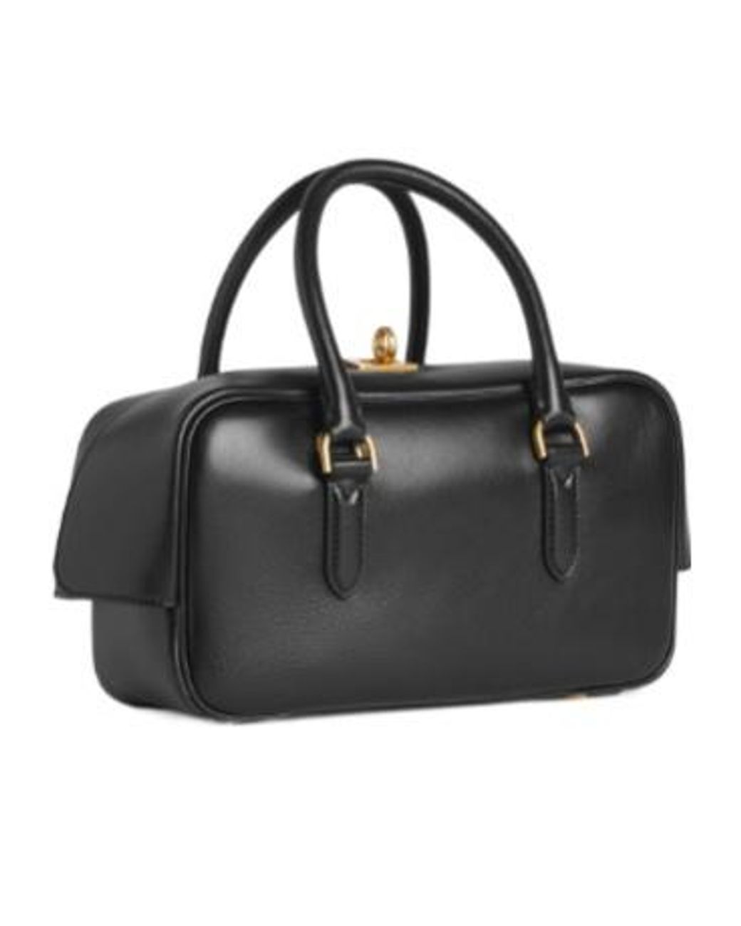 Balenciaga Black Le 7 Small Bowling Bag