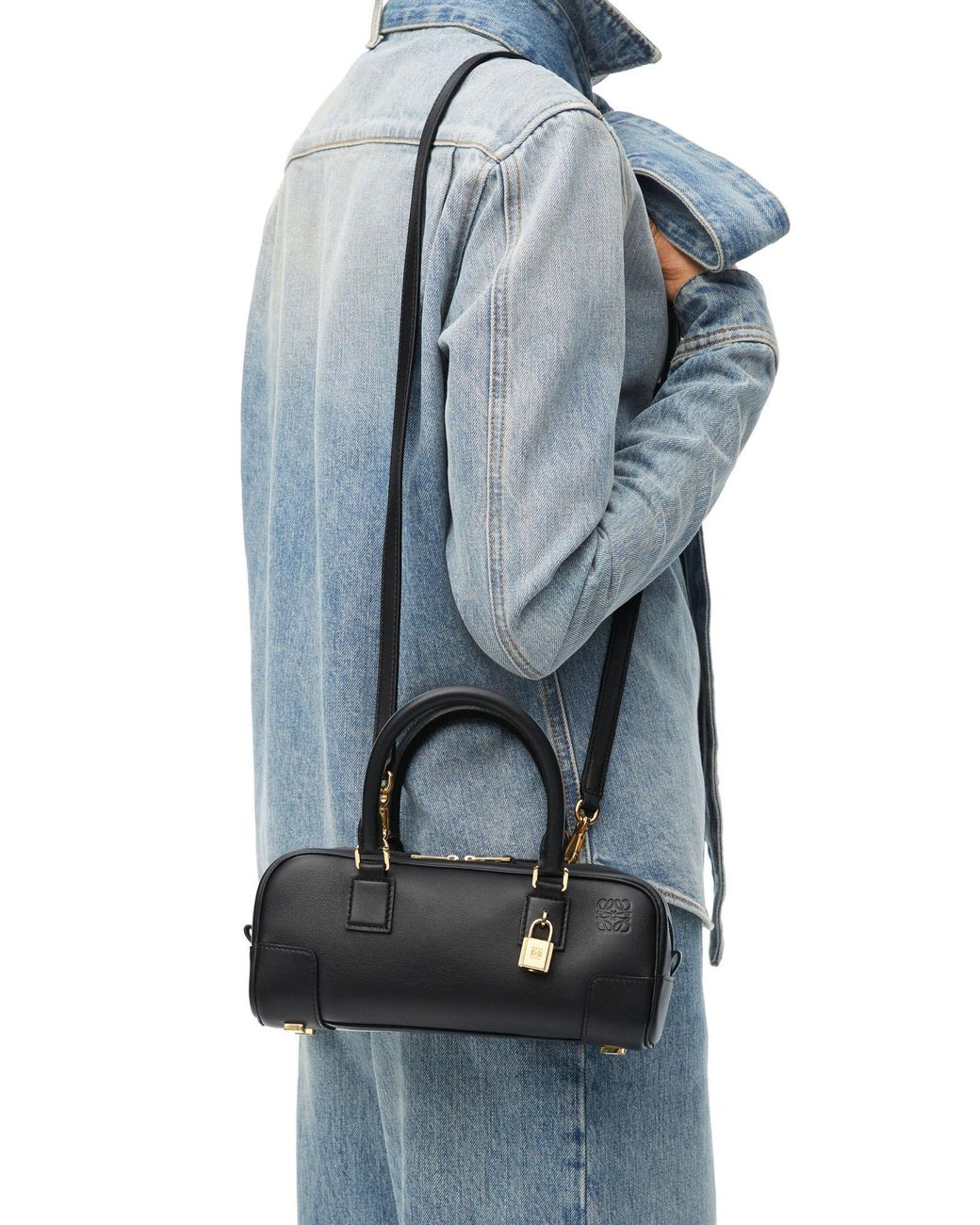 Loewe Black Amazona 23 Cropped Bag