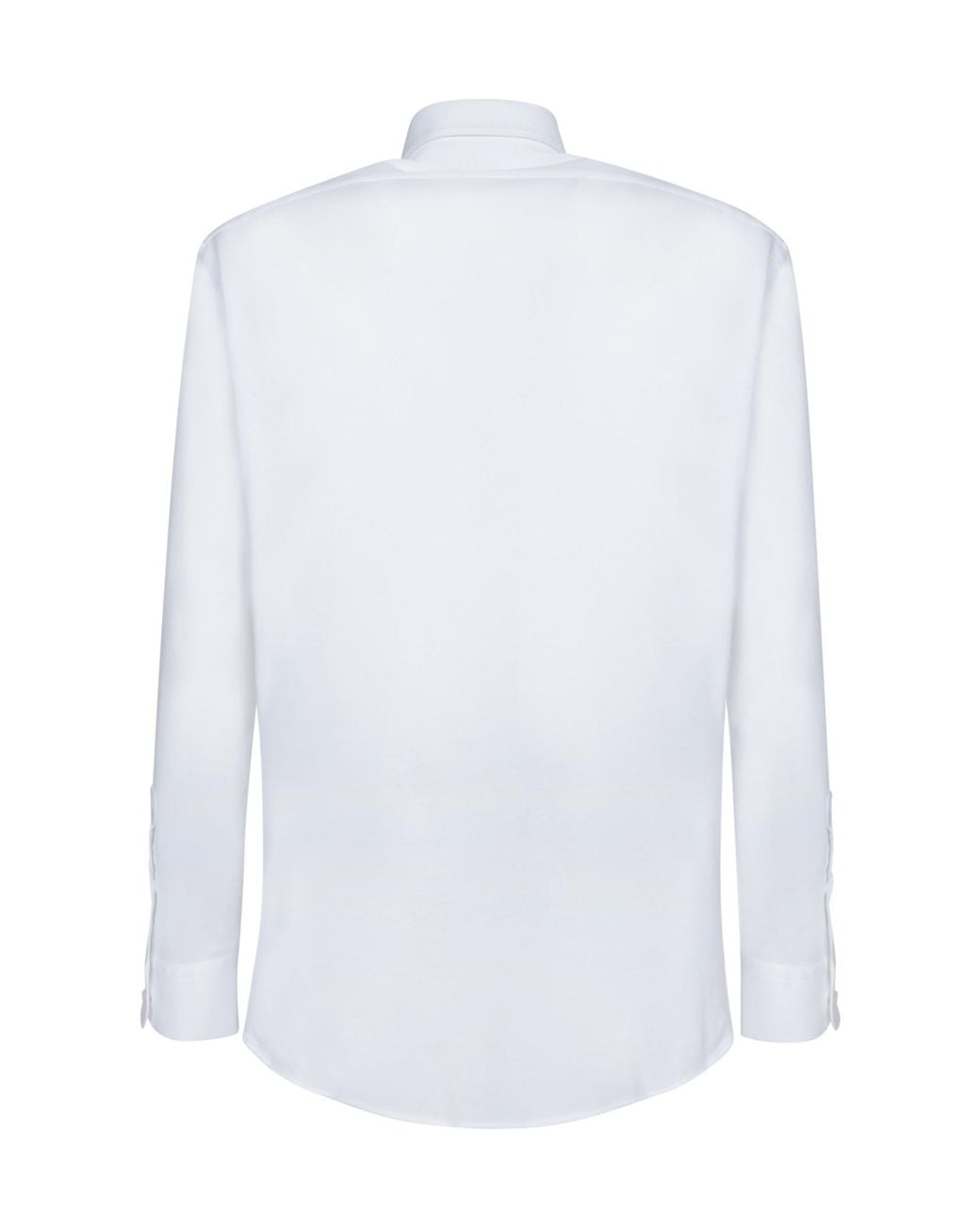 Zegna White Long Sleeved Buttoned Classic Shirt for men