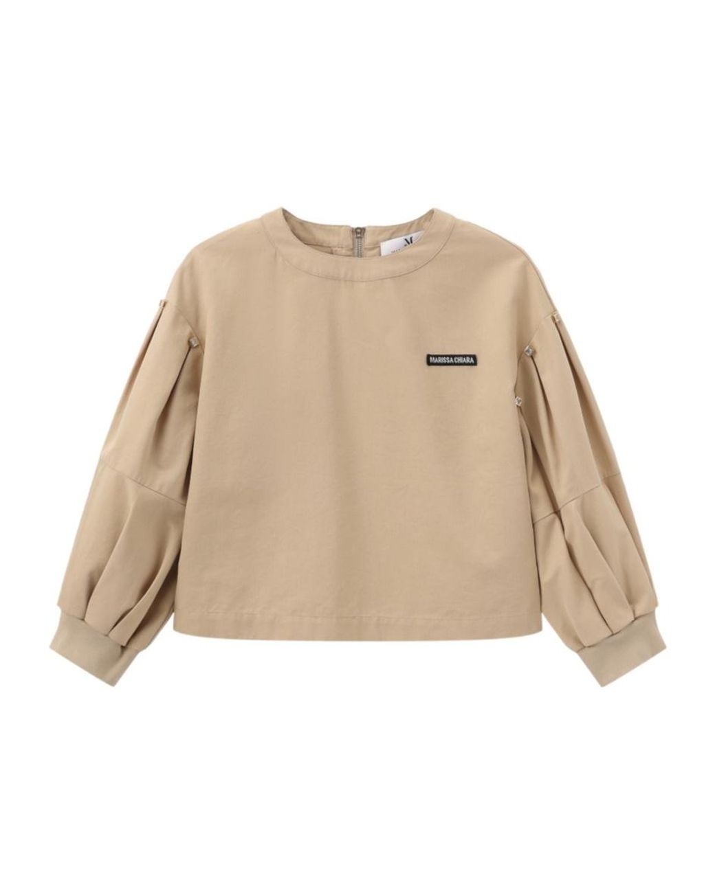 Marissa Chiara Natural Crew Neck T-Shirt