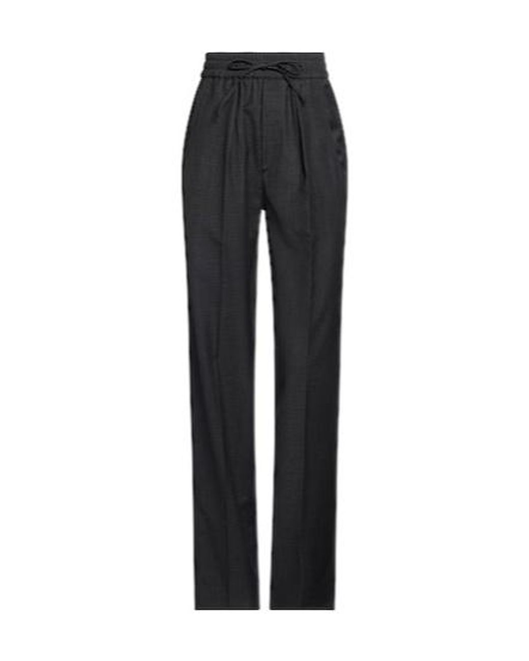 Isabel Marant Black Plaid Slim-Fit Pants