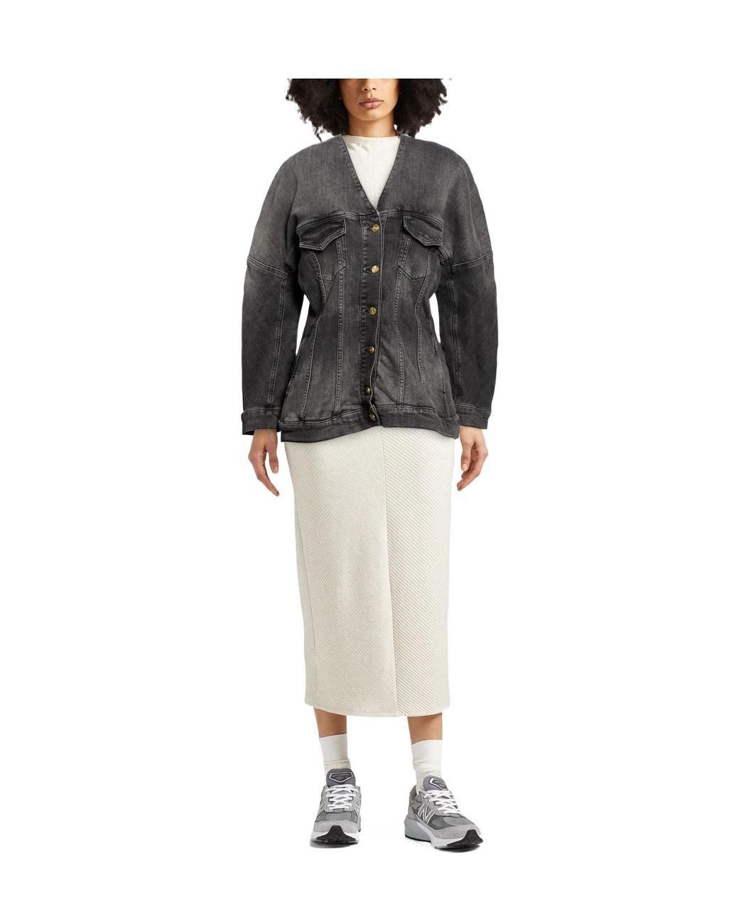 Ganni Black Denim Jackets