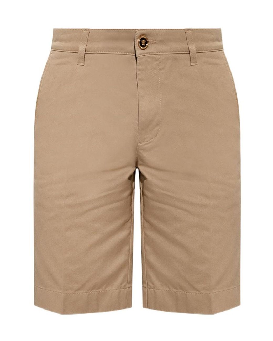 Versace Natural Knee-Length Bermuda Shorts for men