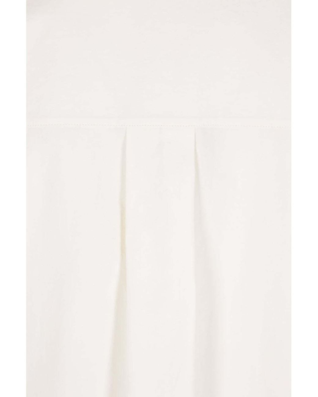 The Row White Perlo Chest-Pocket Long-Sleeve Shirt for men
