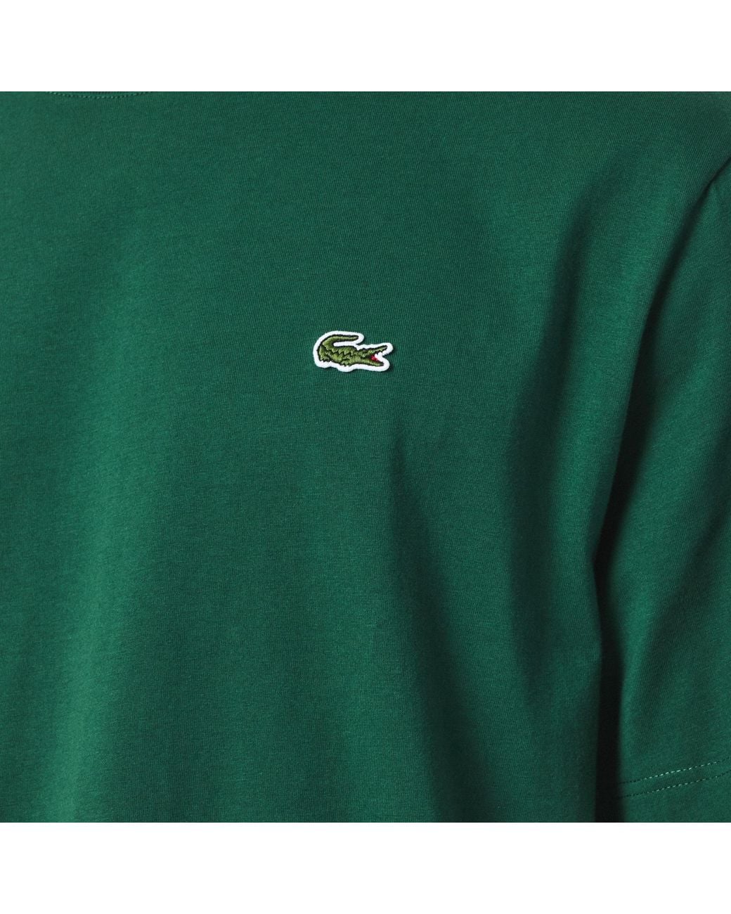 Lacoste Green Casual Shortsleeve Tshirt for men