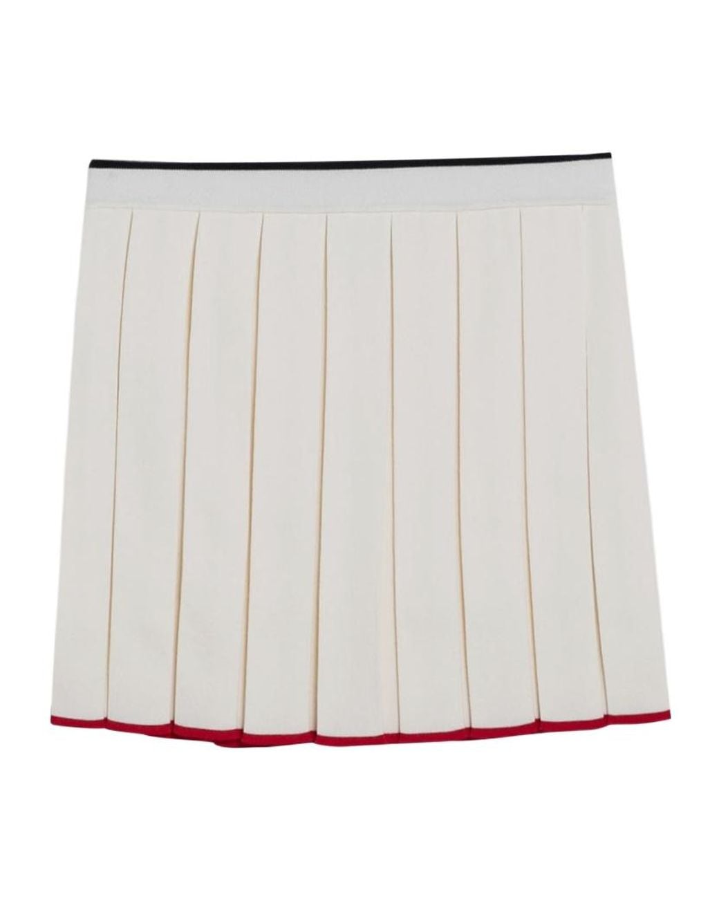 Thom Browne Metallic Pleated Mini Skirt