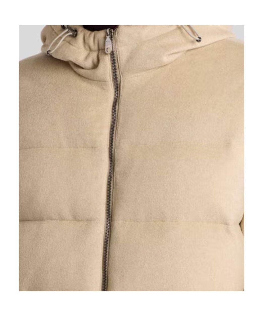 Etro Natural Quilted Hooded Down Jacket for men