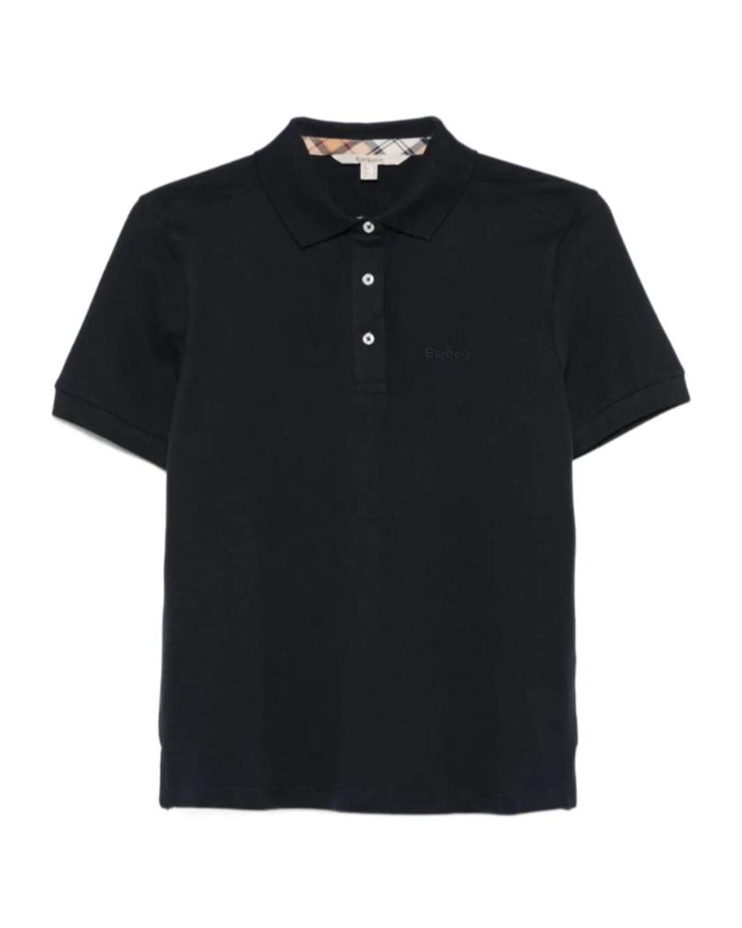 Barbour Black Bowford Polo Top