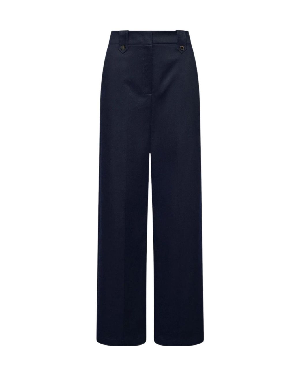 Marella Blue Casual Pants With Side Pockets